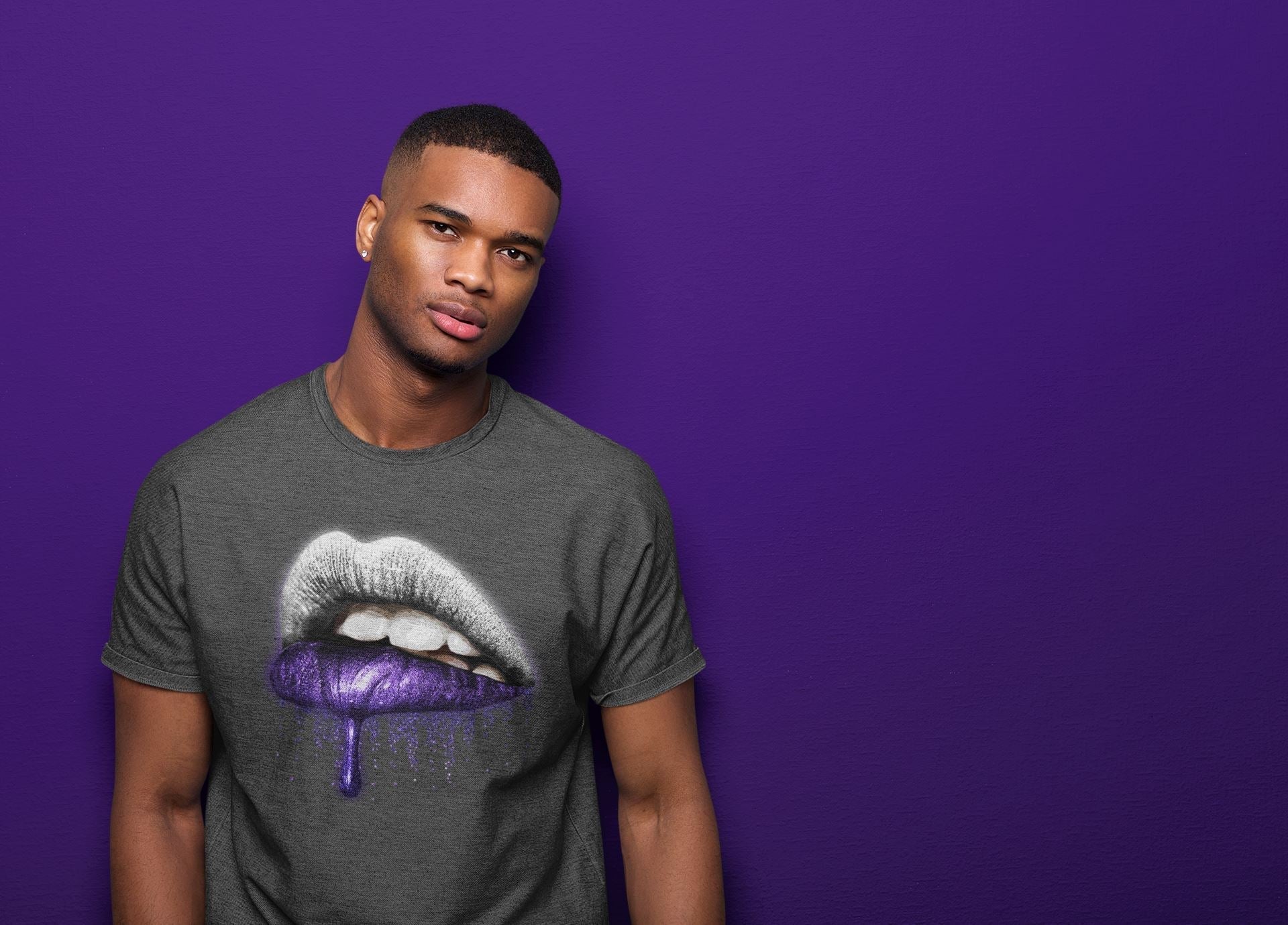 Dripping Lips Unisex Tops - Air Jordan 3 Dark Iris