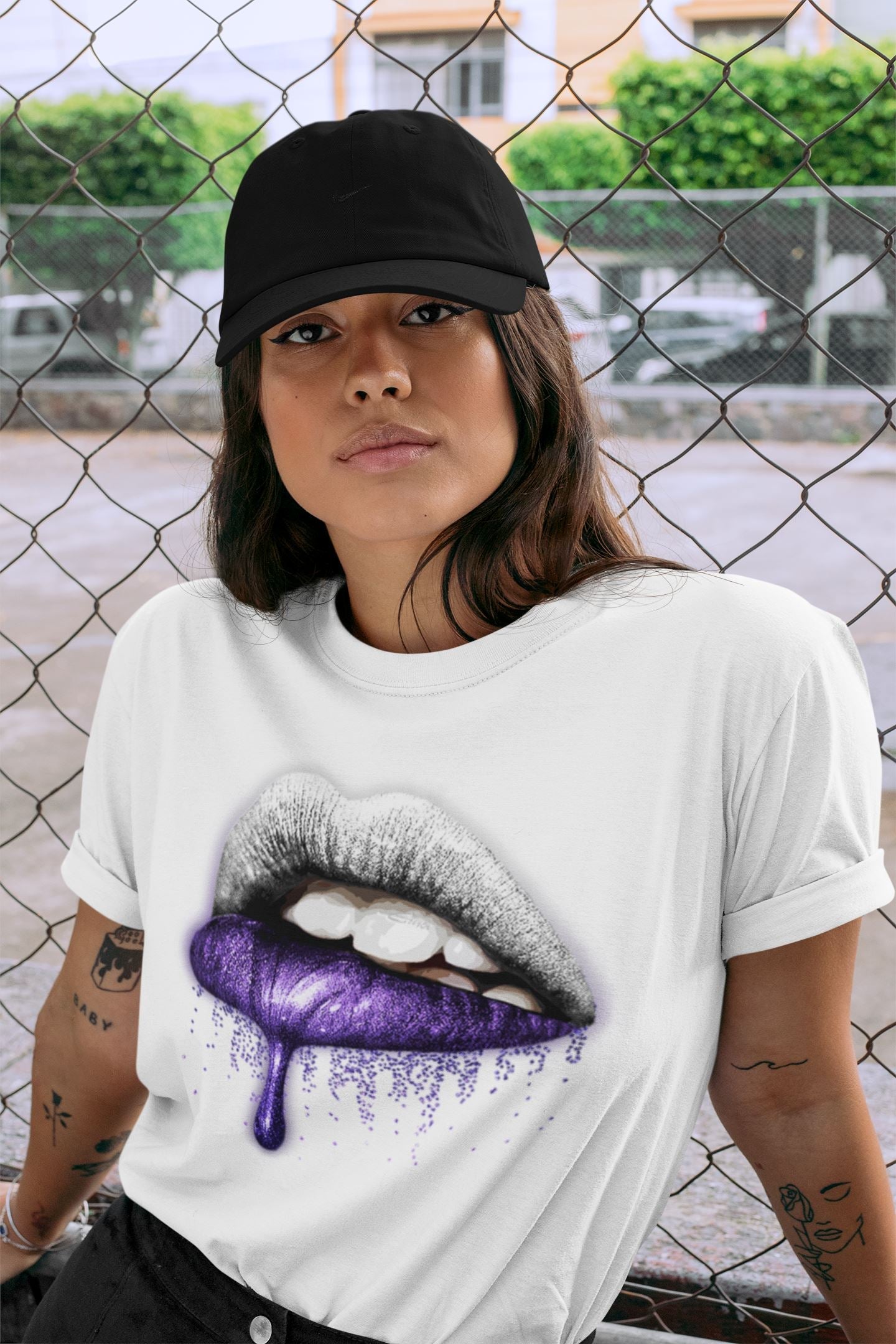Dripping Lips Unisex Tops - Air Jordan 3 Dark Iris