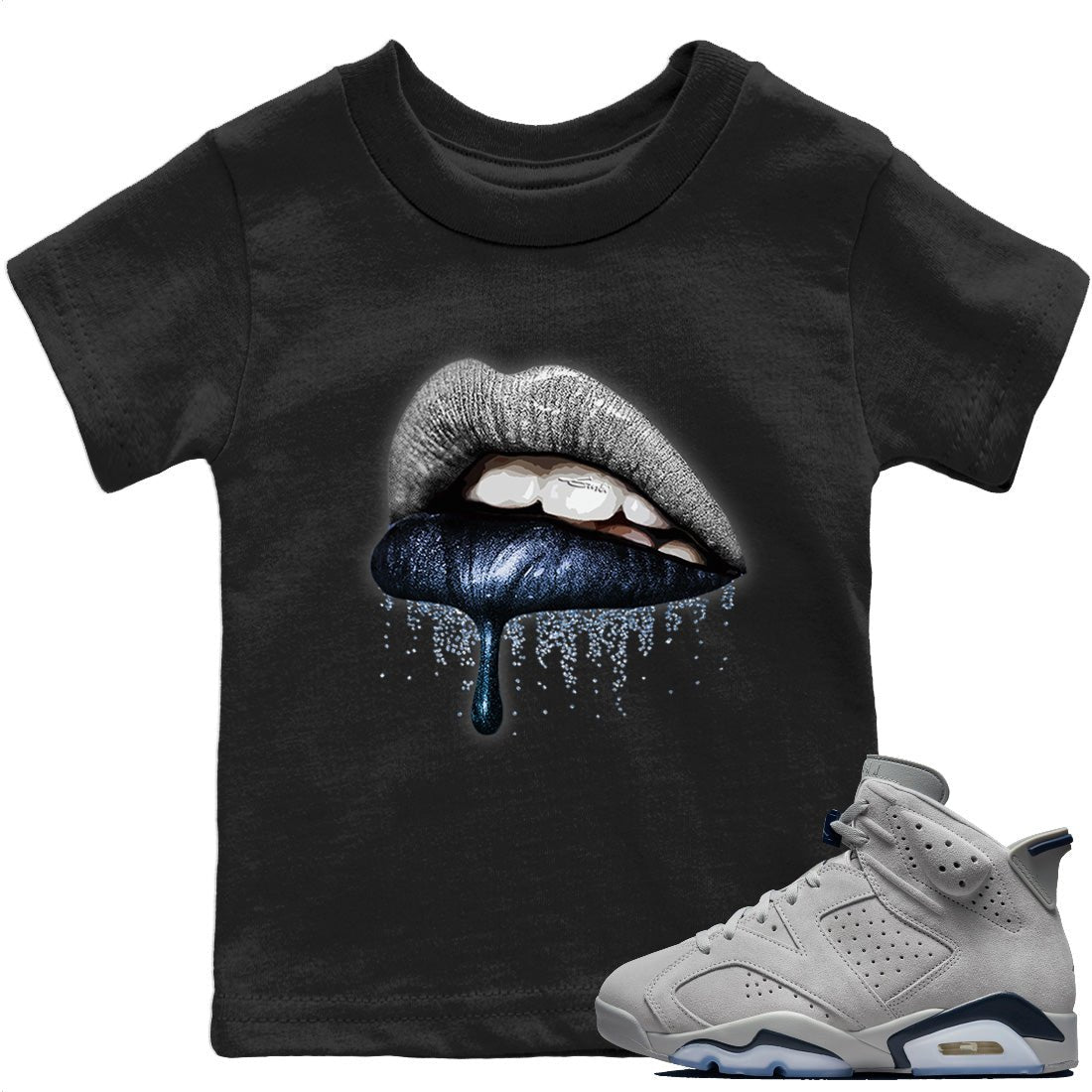 Dripping Lips Kids Tops - Air Jordan 6 Georgetown