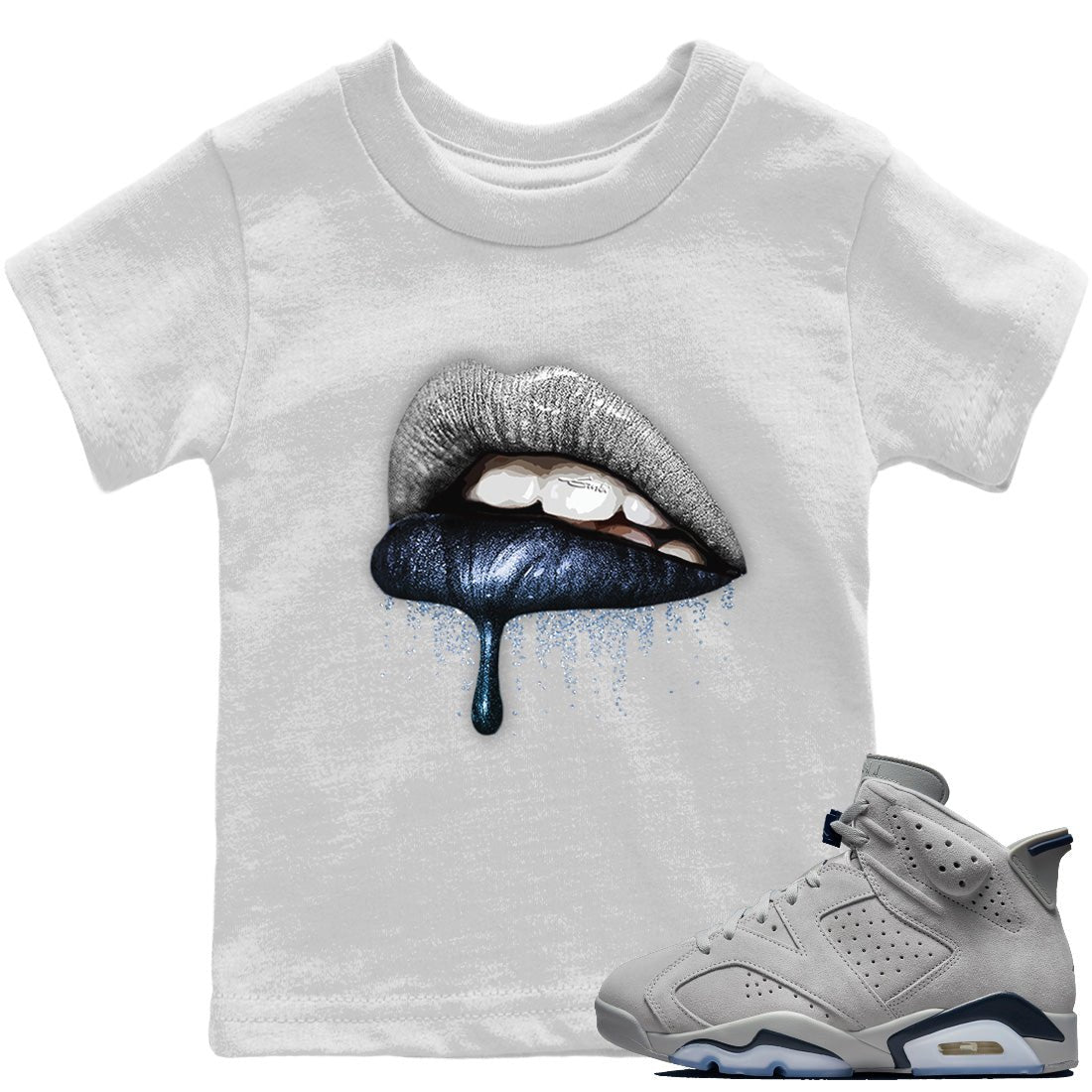 Dripping Lips Kids Tops - Air Jordan 6 Georgetown