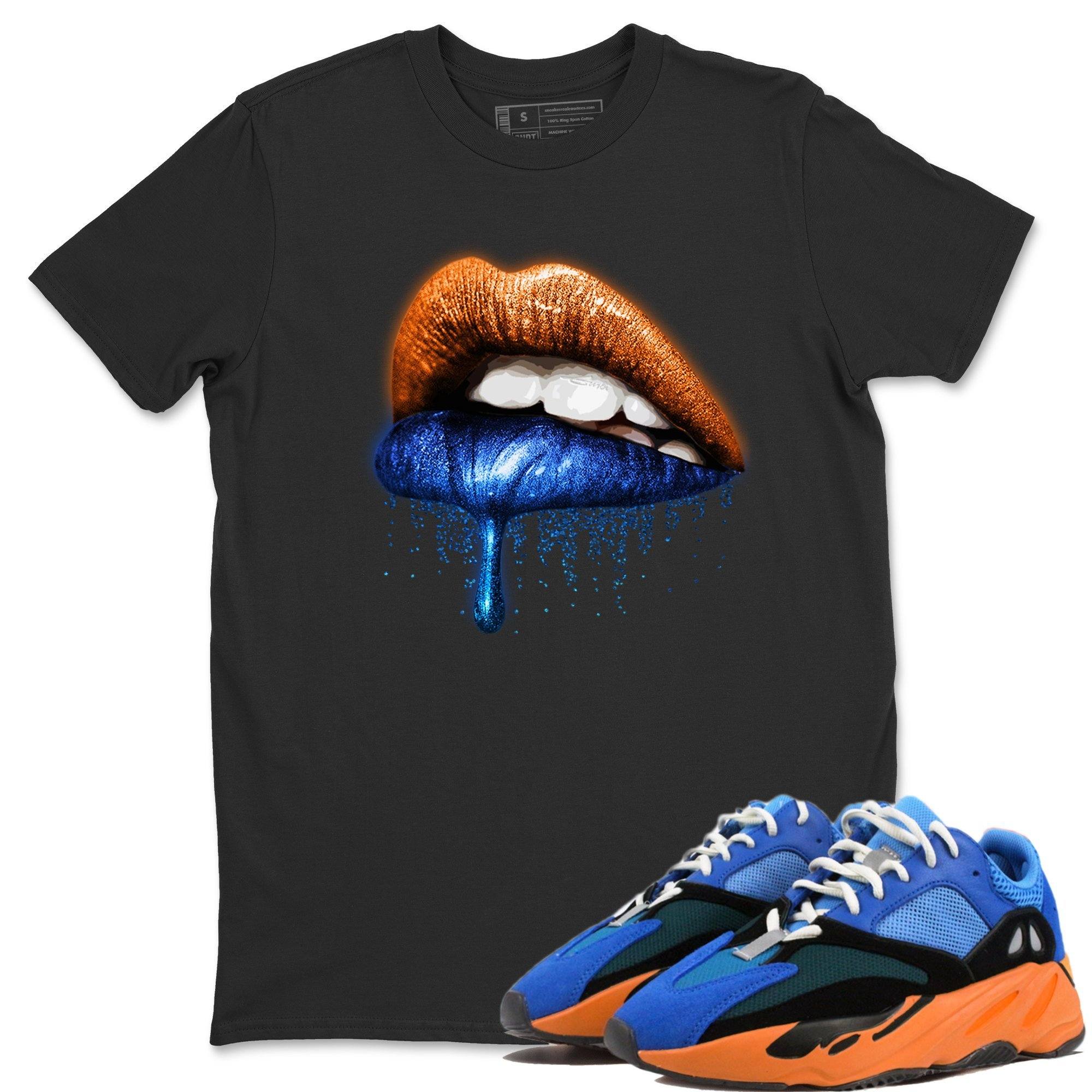 Dripping Lips Unisex Tops - Yeezy 700 Bright Blue