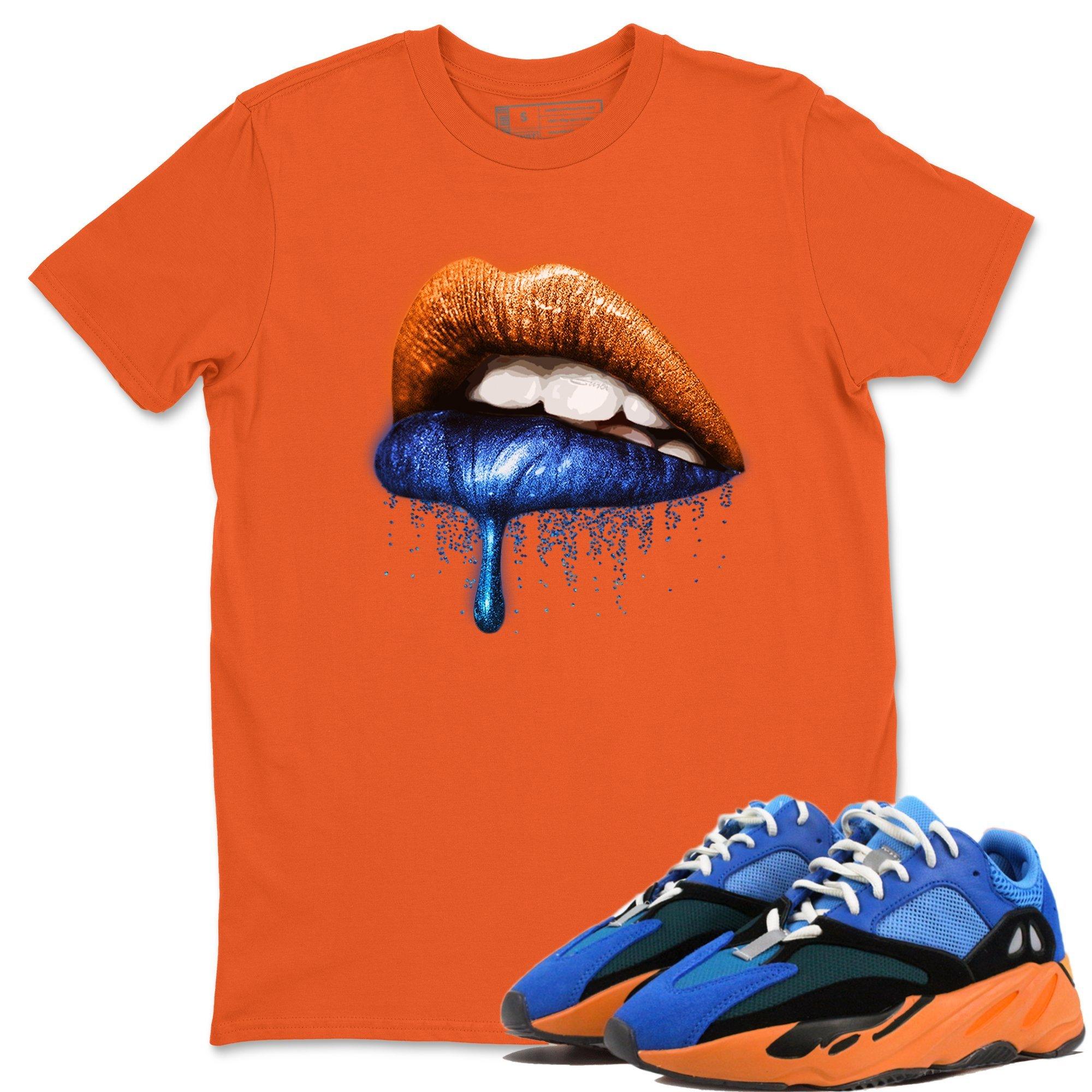 Dripping Lips Unisex Tops - Yeezy 700 Bright Blue