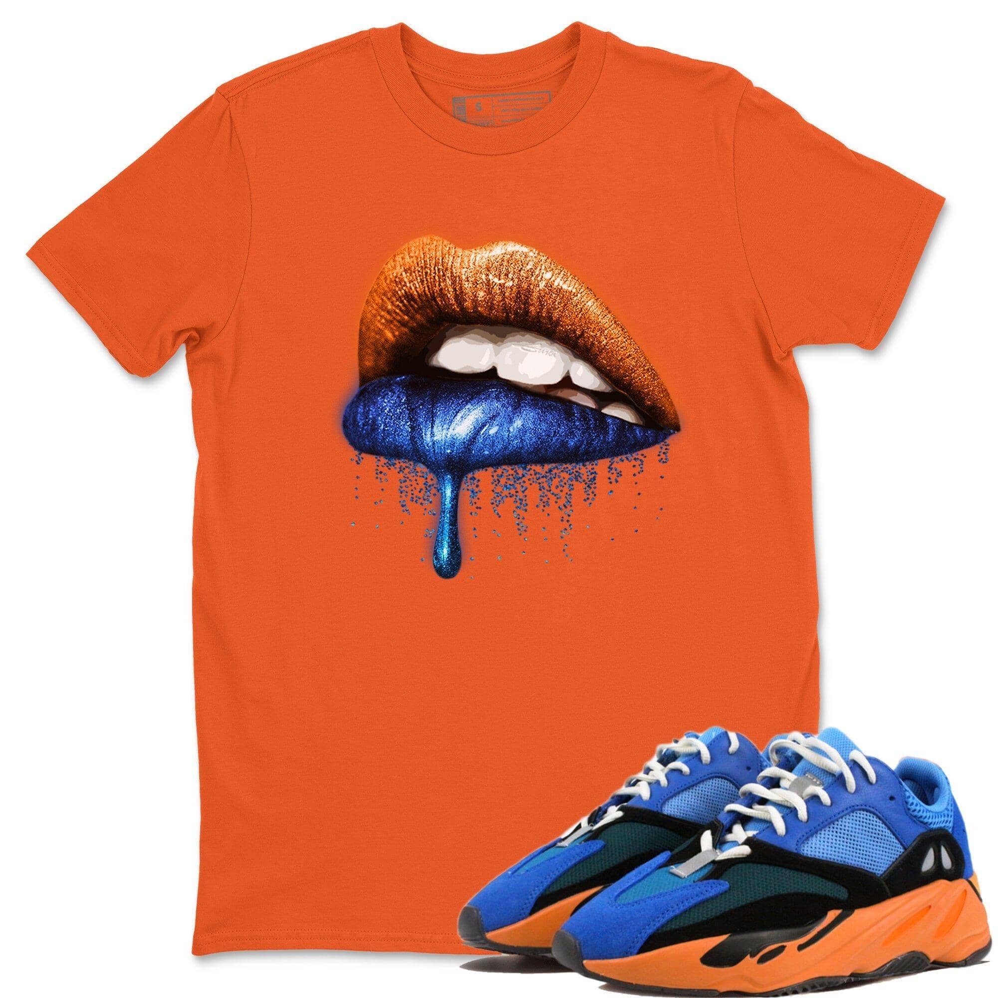 Dripping Lips Unisex Tops - Yeezy 700 Bright Blue