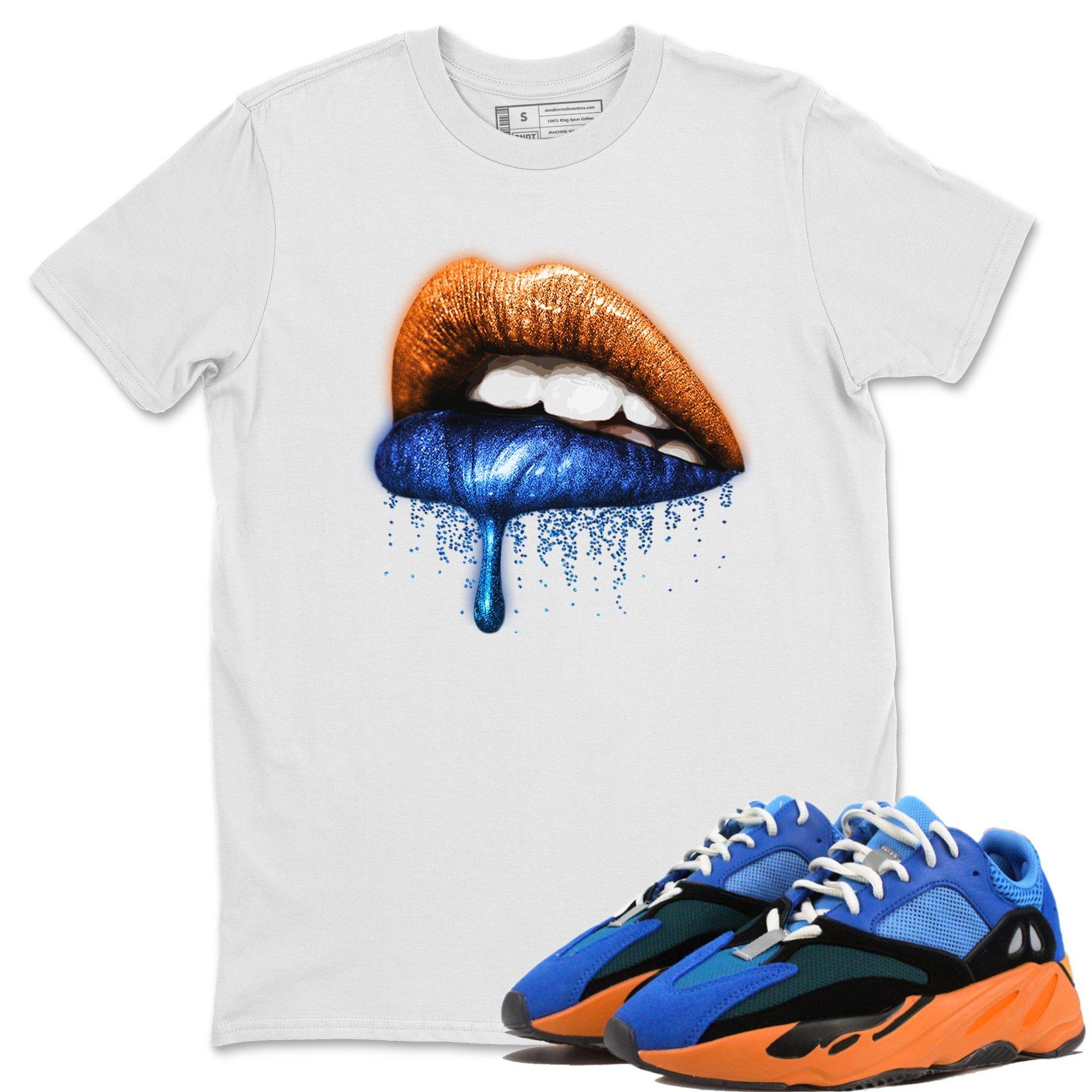 Dripping Lips Unisex Tops - Yeezy 700 Bright Blue