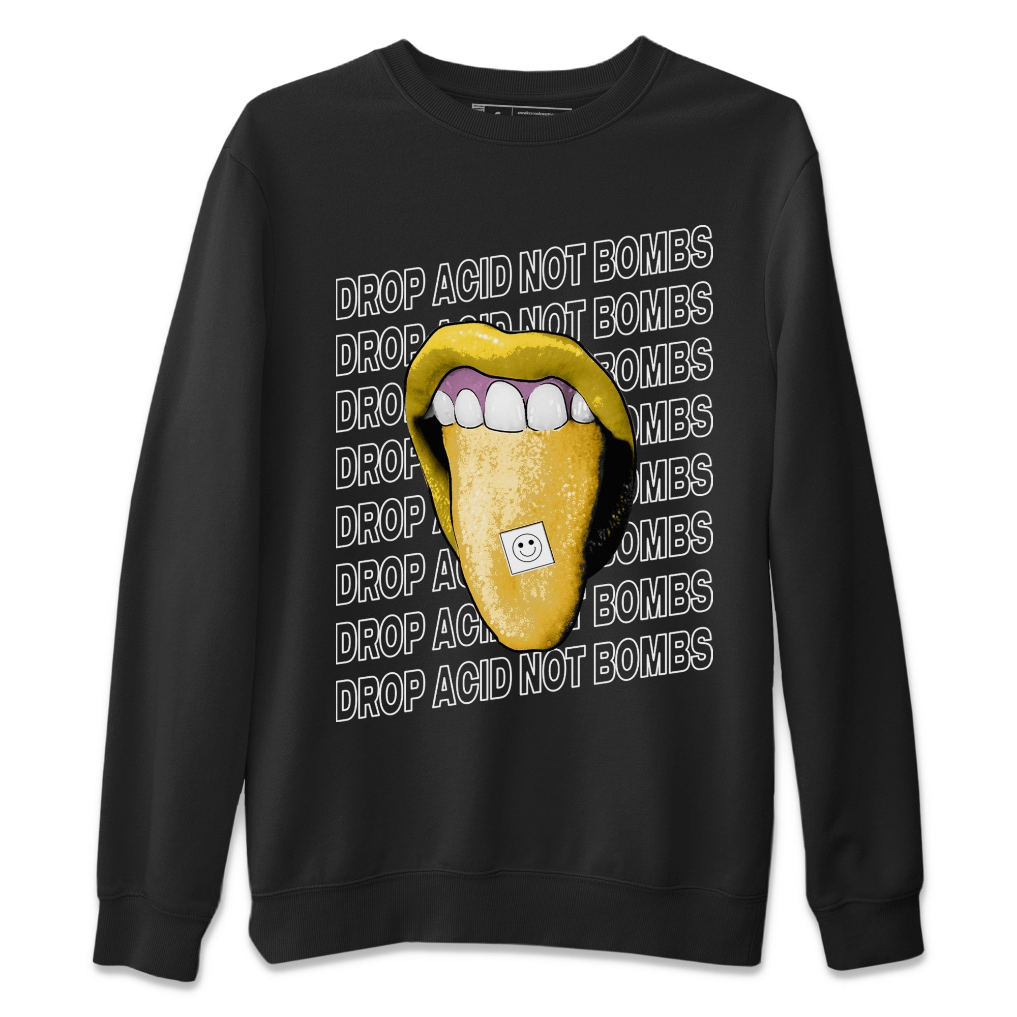 Drop Acid Not Bombs Unisex Tops - Air Jordan 11 Yellow Python