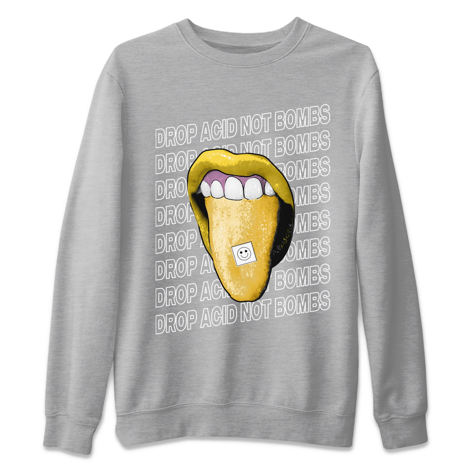 Drop Acid Not Bombs Unisex Tops - Air Jordan 11 Yellow Python