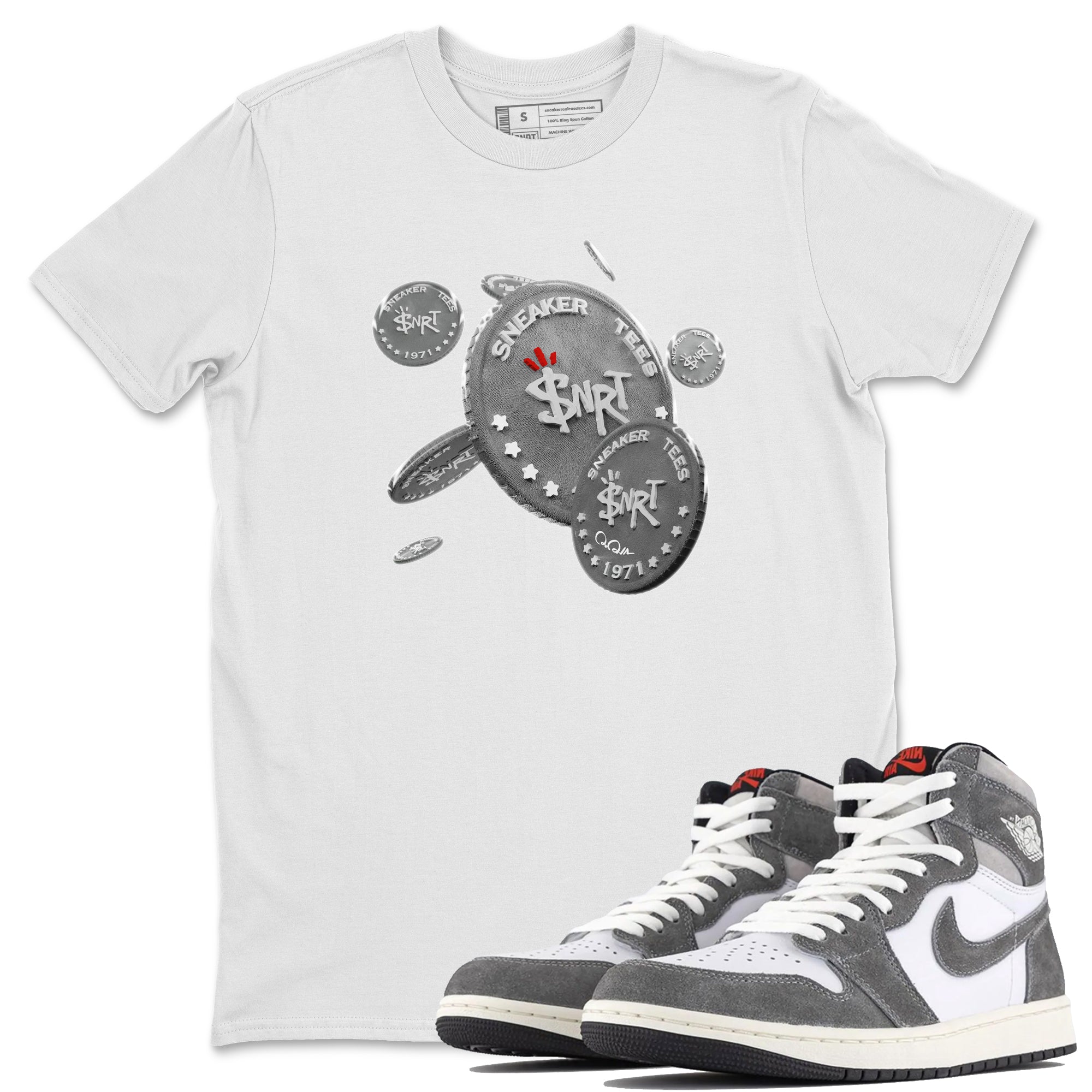 Drop Coin Unisex Tops - Air Jordan 1 Washed Heritage