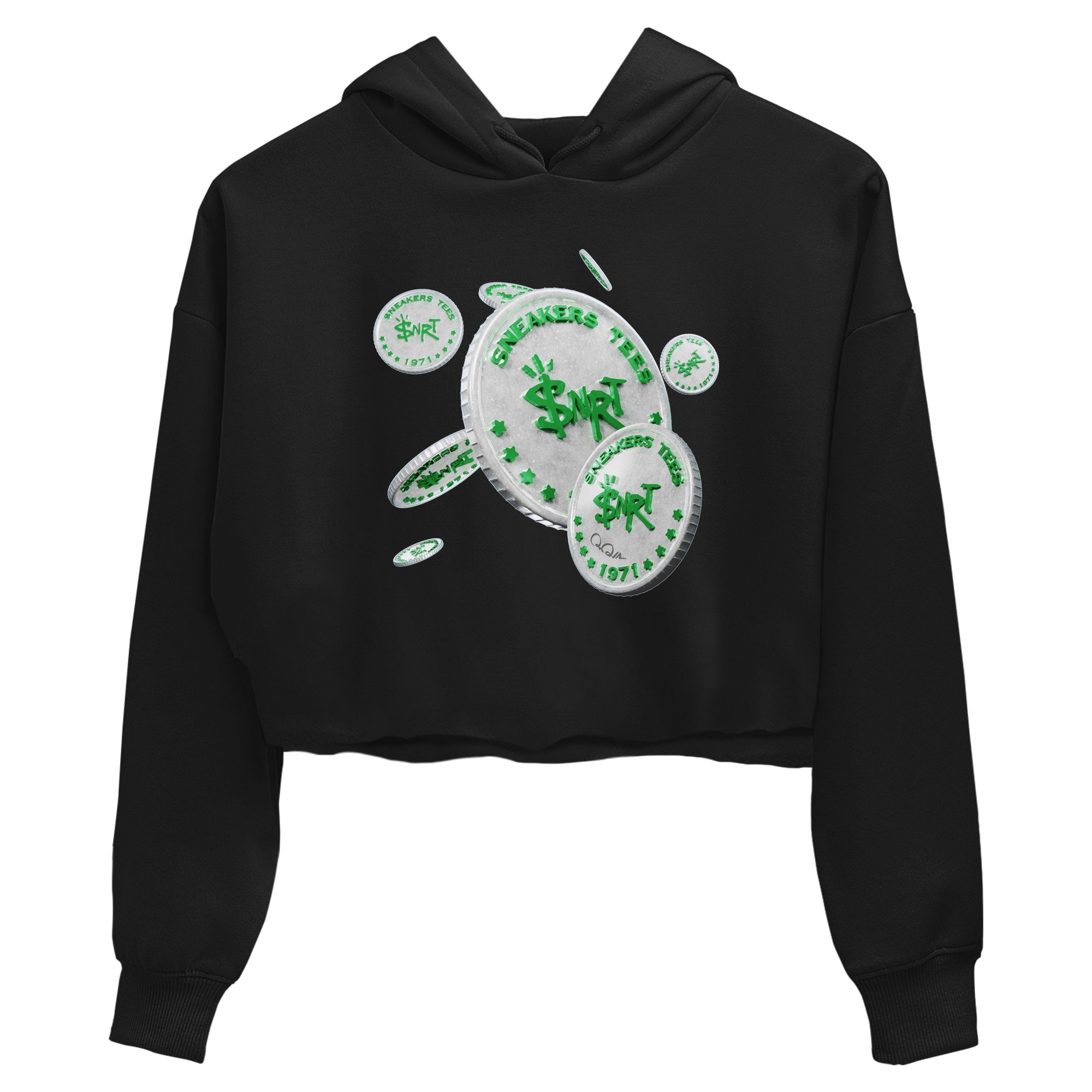 Drop Coin Women's Tops - Air Jordan 3 Lucky Green