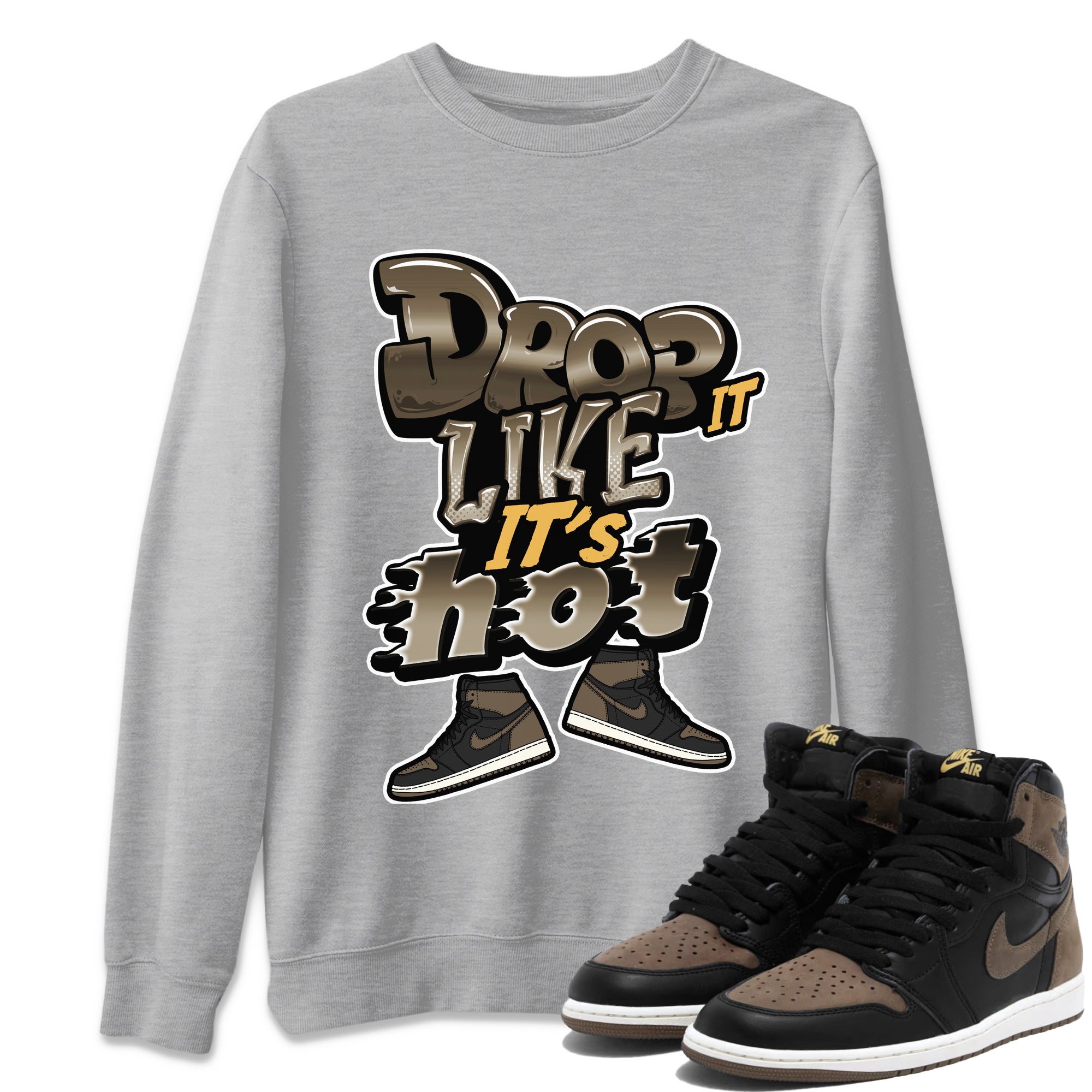 Drop It Like It's Hot snkmatch Tee - Air Jordan 1 Palomino