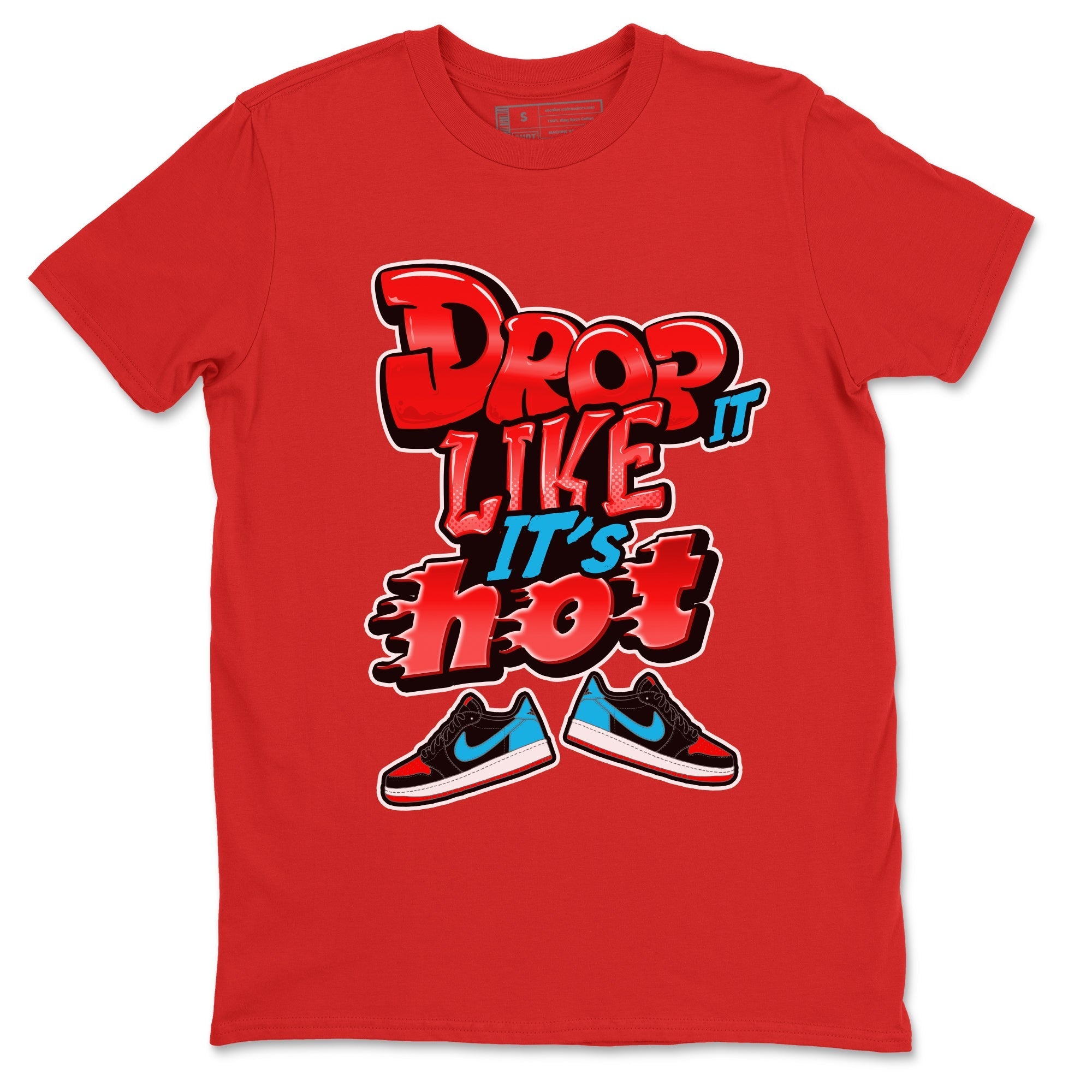 Drop It Like It's Hot snkmatch Tee - Air Jordan 1 UNC to Chicago