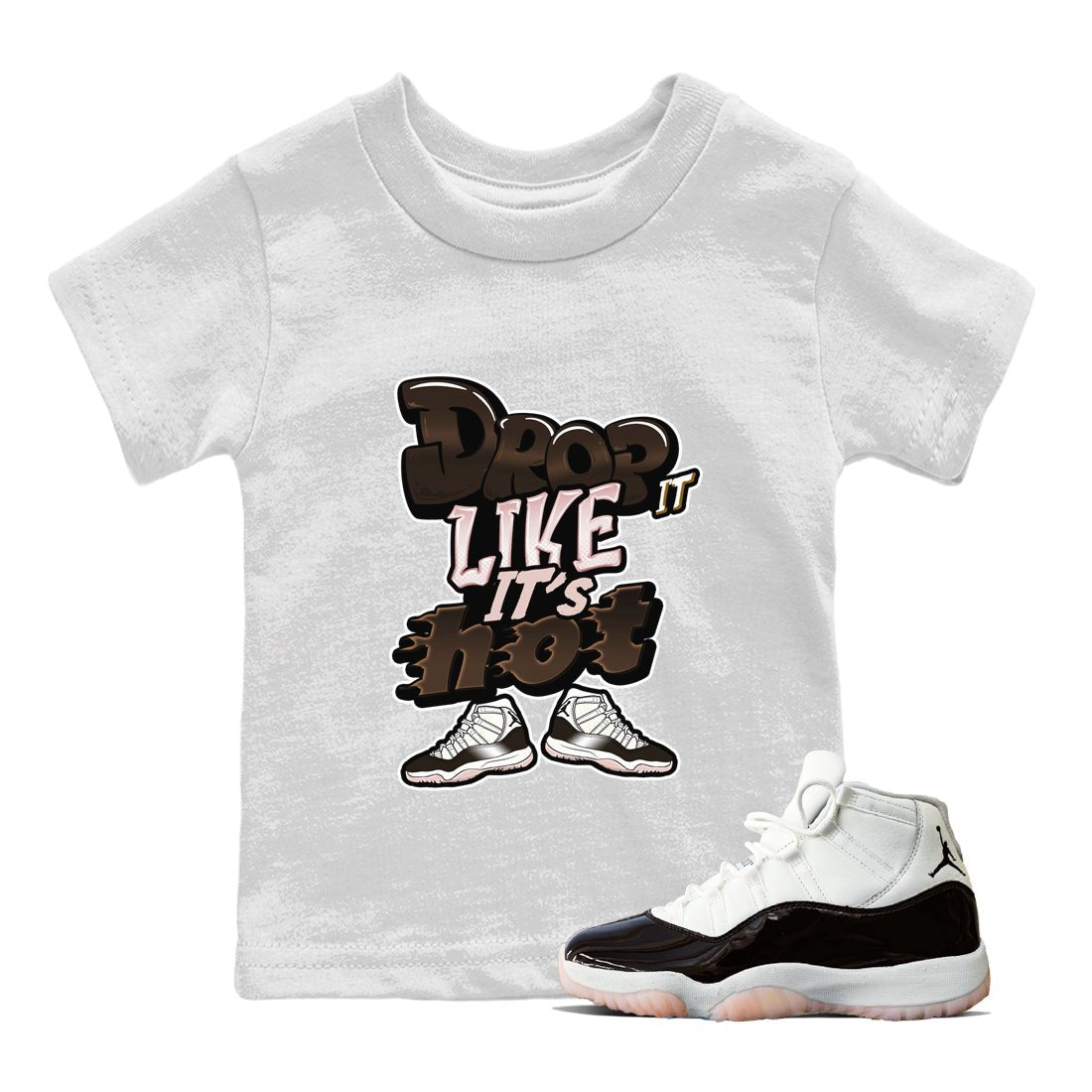 Drop It Like It's Hot snkmatch Tee Kids - Air Jordan 11 Neapolitan