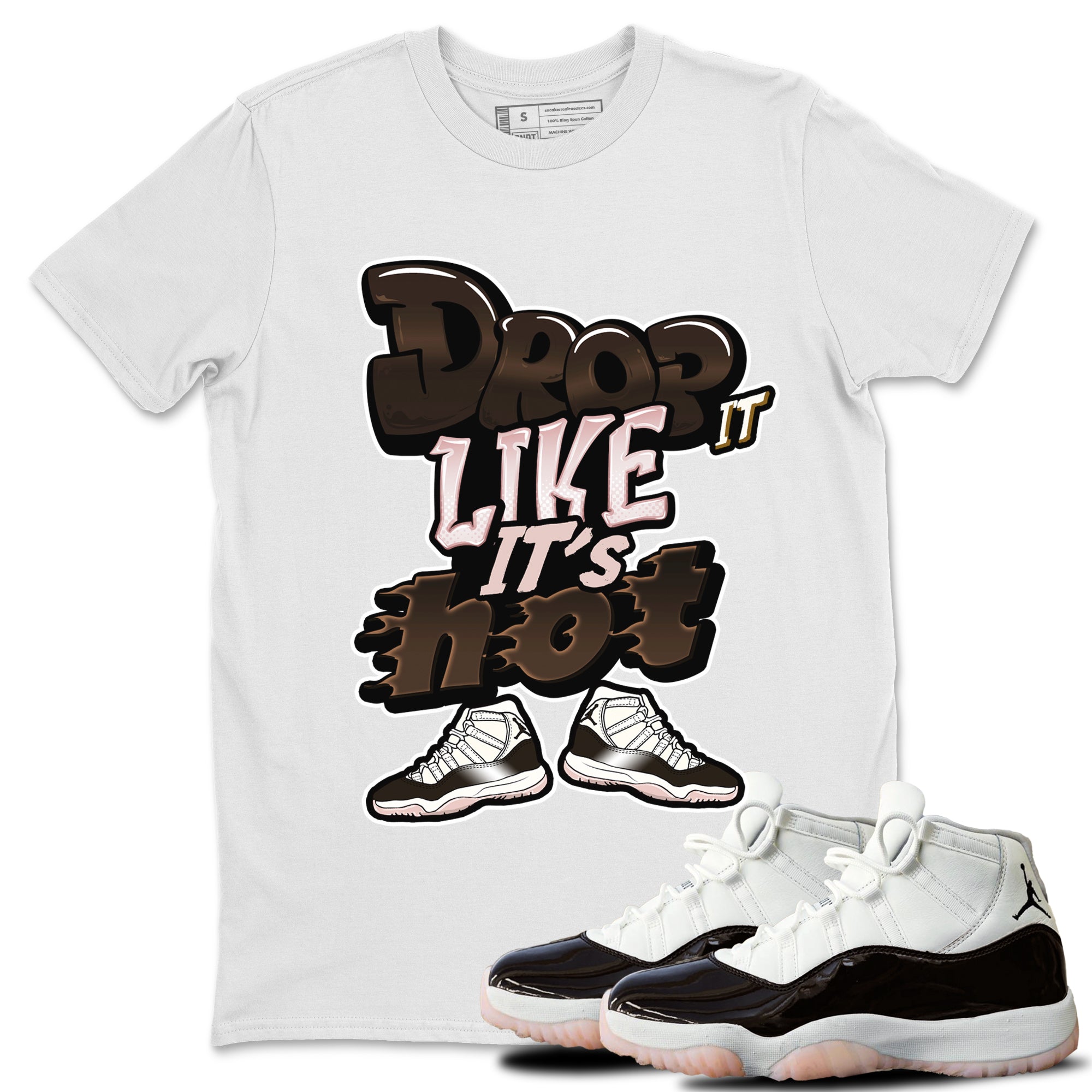 Drop It Like It's Hot snkmatch Tee - Air Jordan 11 Neapolitan