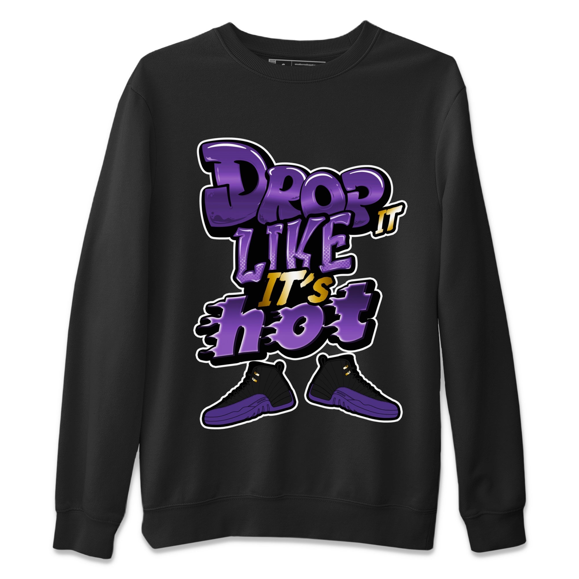 Drop It Like It's Hot snkmatch Tee - Air Jordan 12 Field Purple