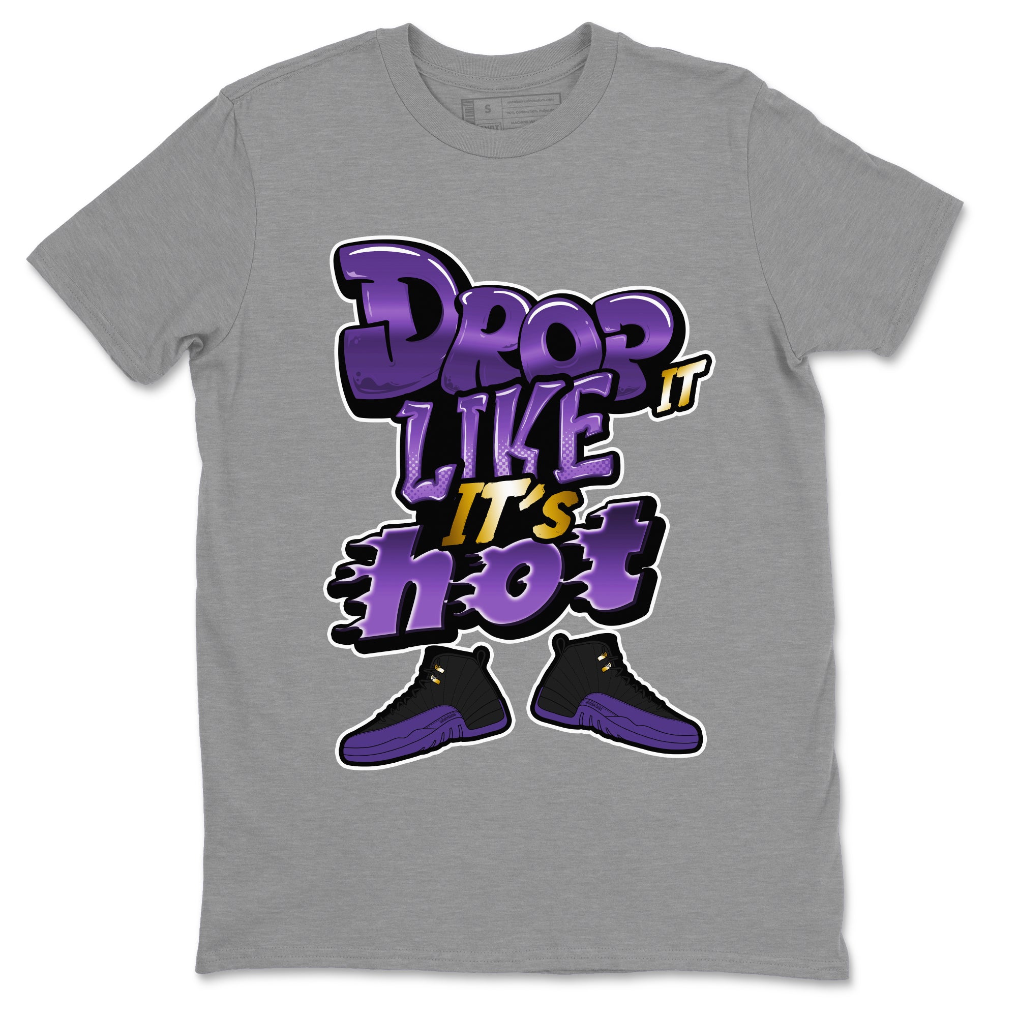 Drop It Like It's Hot snkmatch Tee - Air Jordan 12 Field Purple