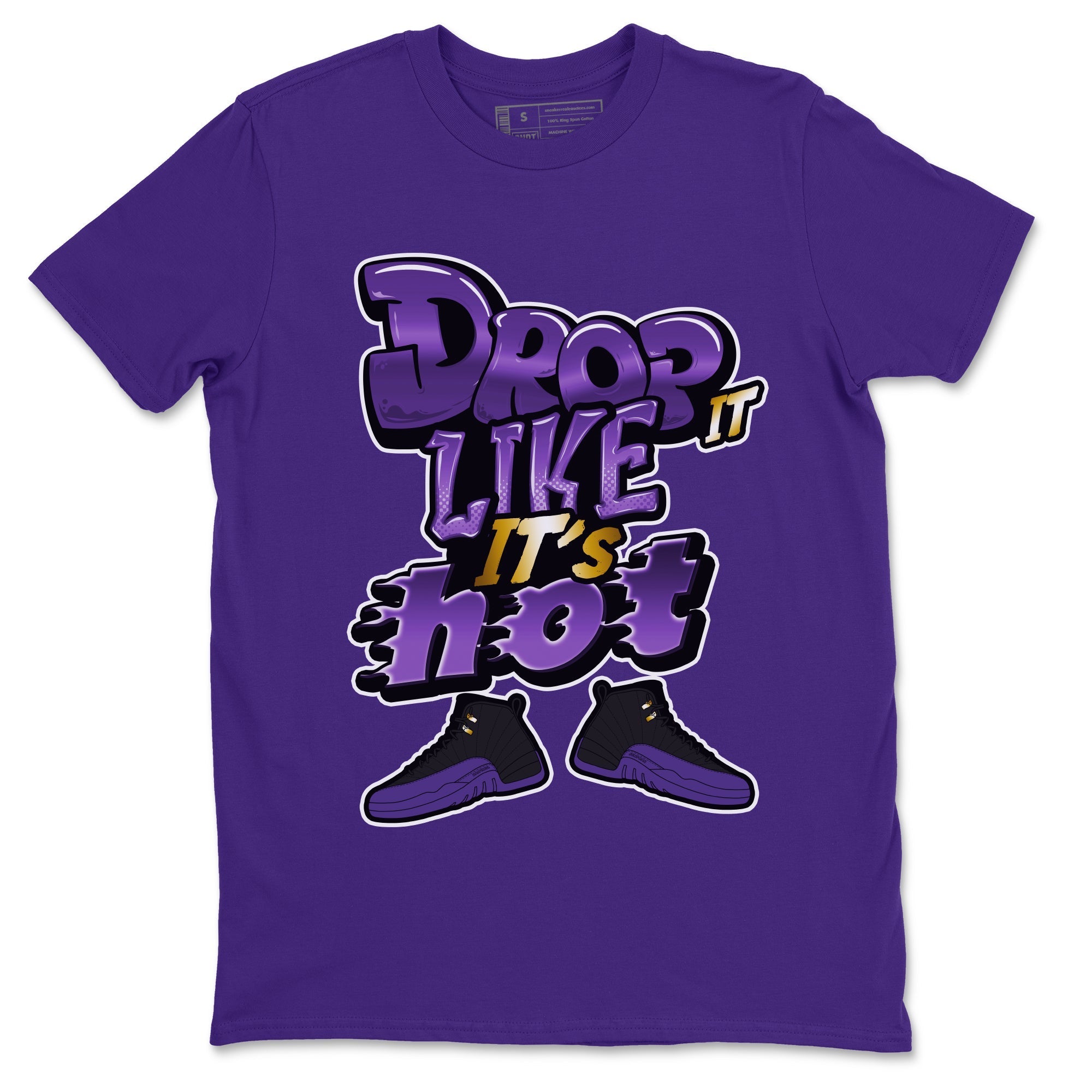 Drop It Like It's Hot snkmatch Tee - Air Jordan 12 Field Purple