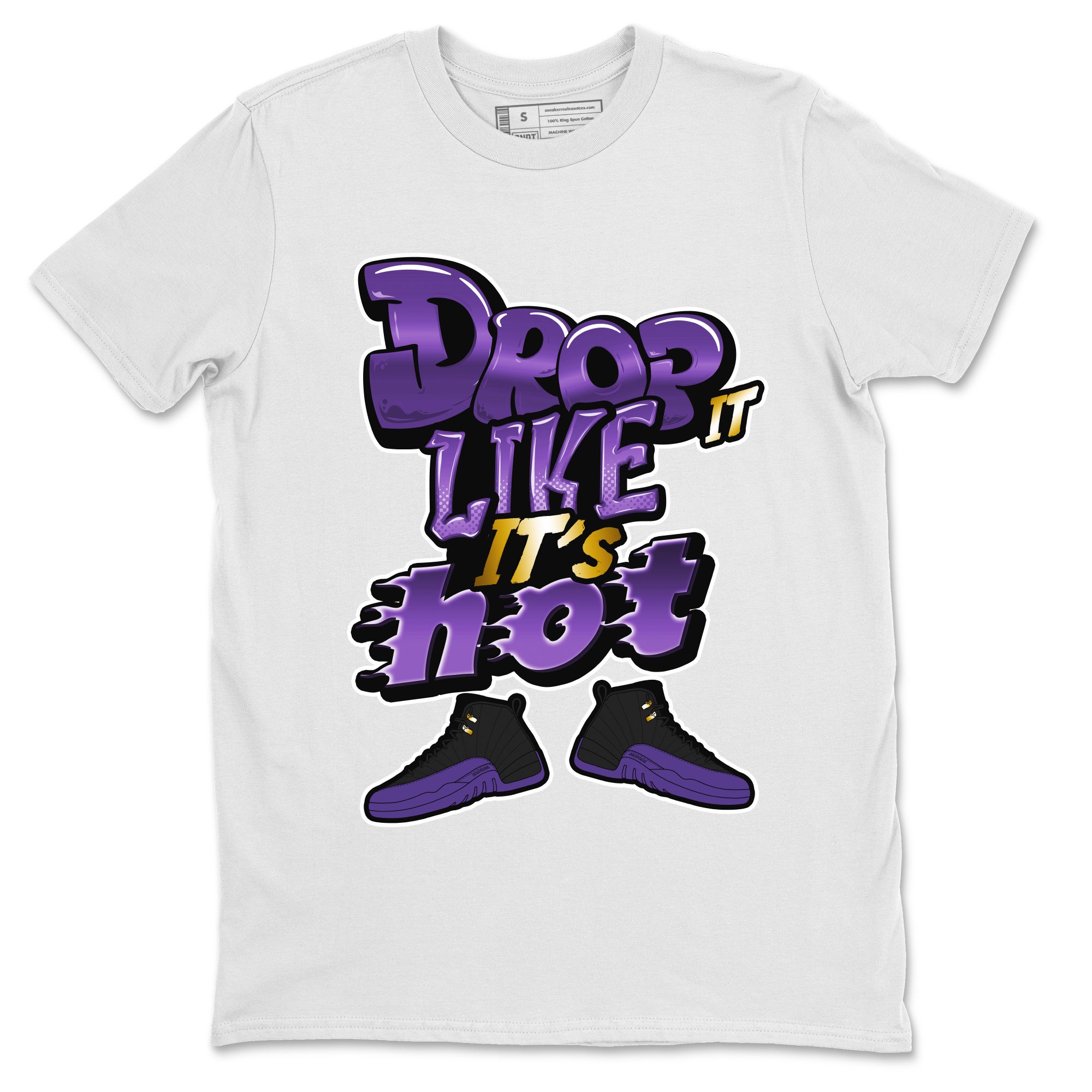 Drop It Like It's Hot snkmatch Tee - Air Jordan 12 Field Purple