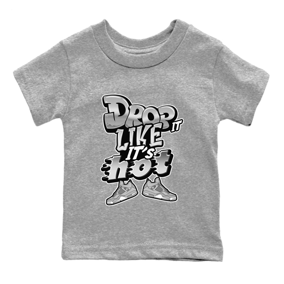 Drop It Like It's Hot snkmatch Tee Kids - Air Jordan 4 Frozen Moments