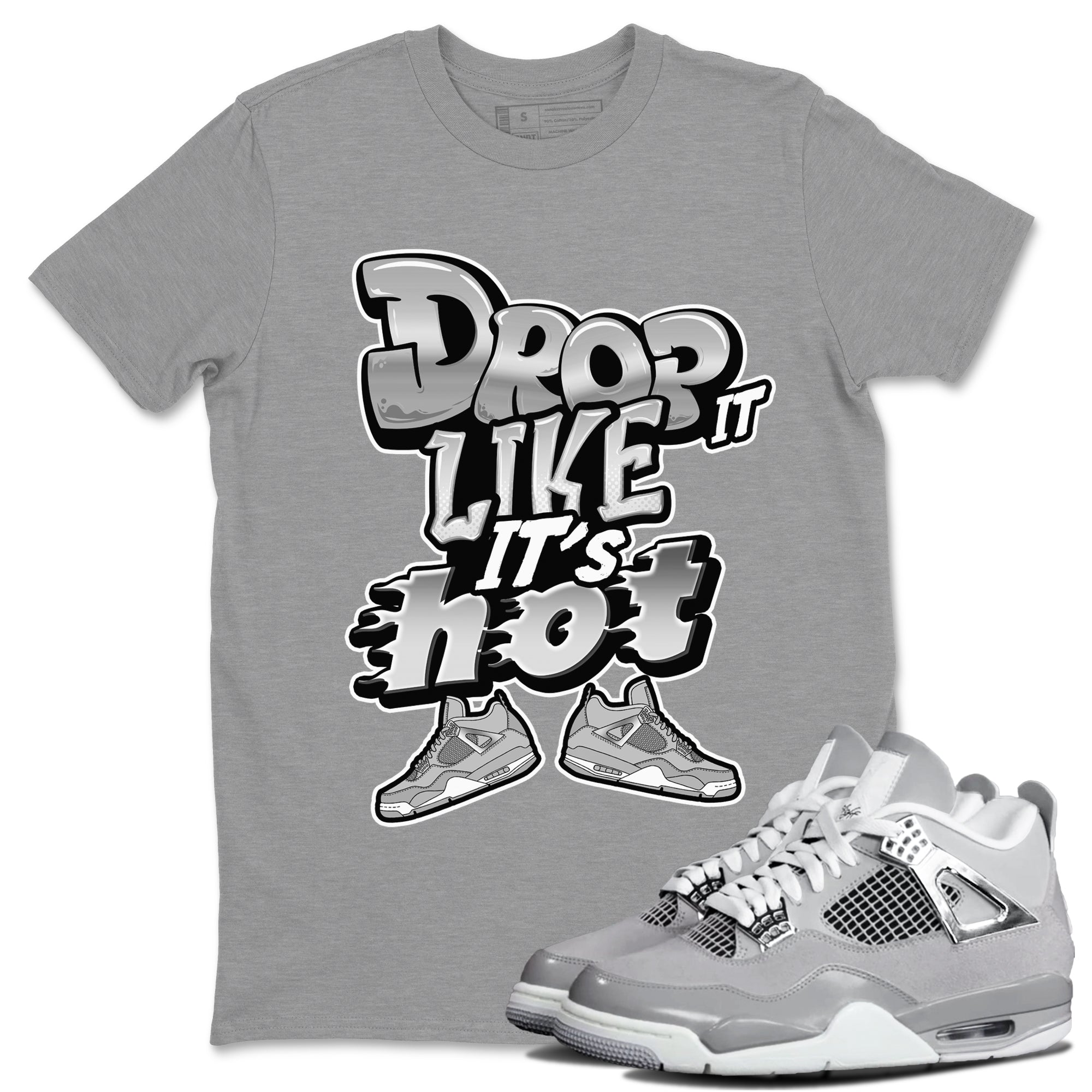 Drop It Like It's Hot snkmatch Tee - Air Jordan 4 Frozen Moments