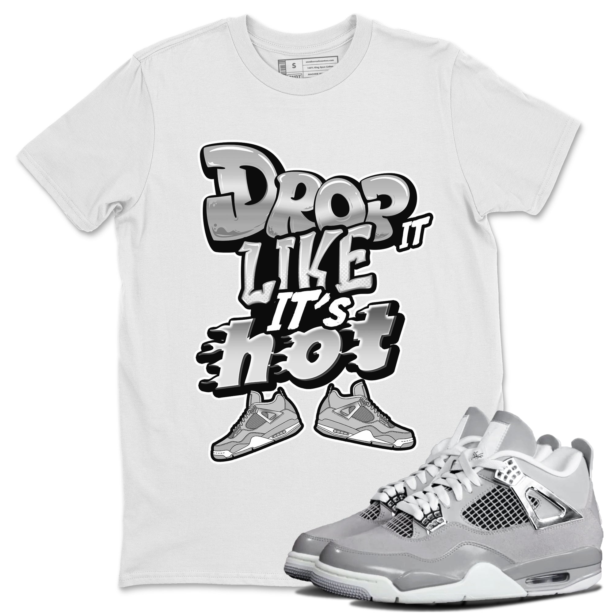 Drop It Like It's Hot snkmatch Tee - Air Jordan 4 Frozen Moments