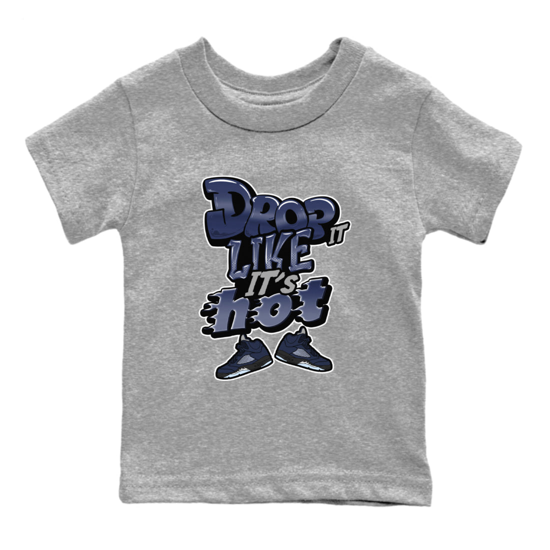 Drop It Like It's Hot snkmatch Tee Kids - Air Jordan 5 Georgetown