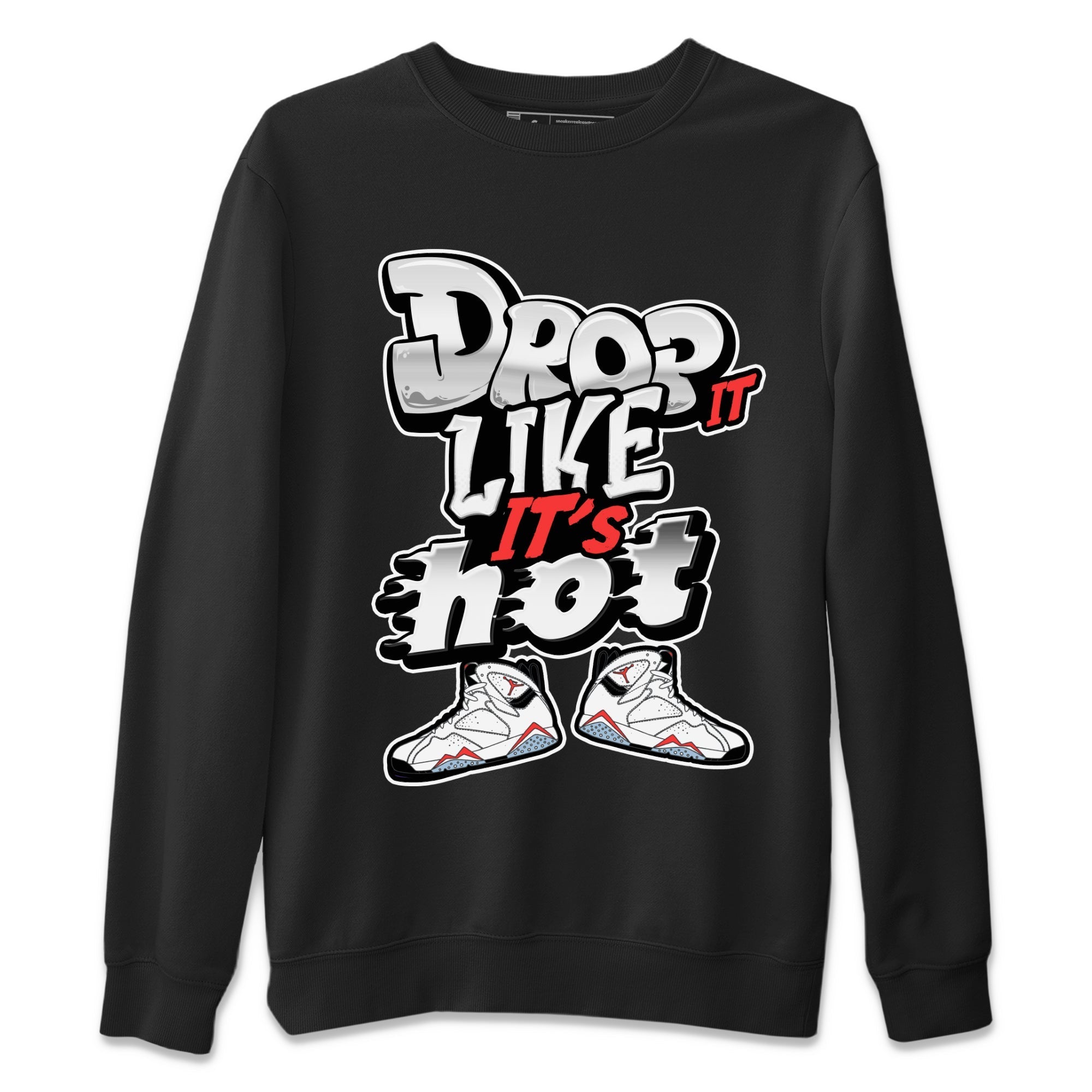 Drop It Like It's Hot snkmatch Tee - Air Jordan 7 White Infrared