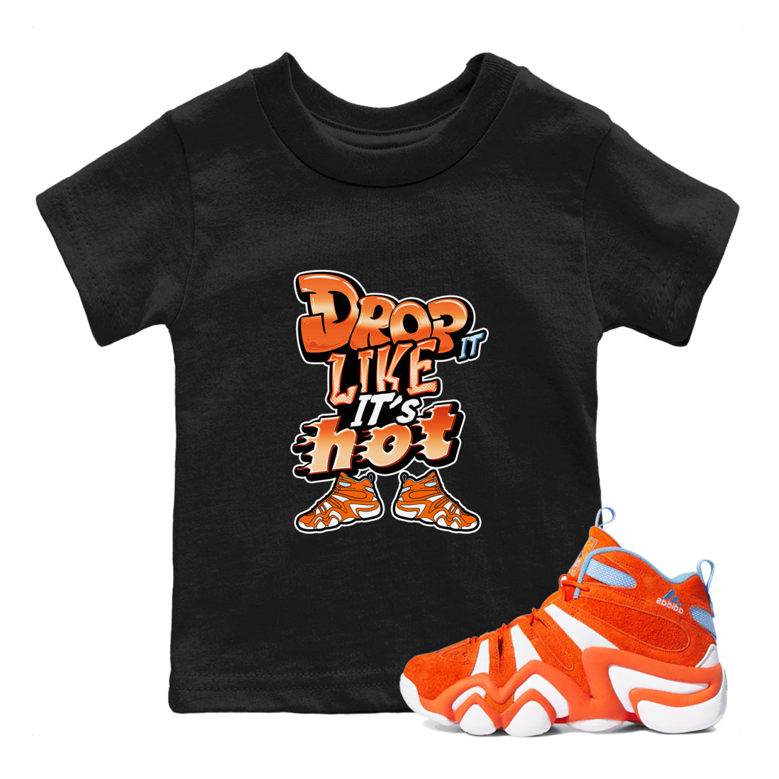 Drop It Like It's Hot snkmatch Tee Kids - Crazy 8 Team Orange