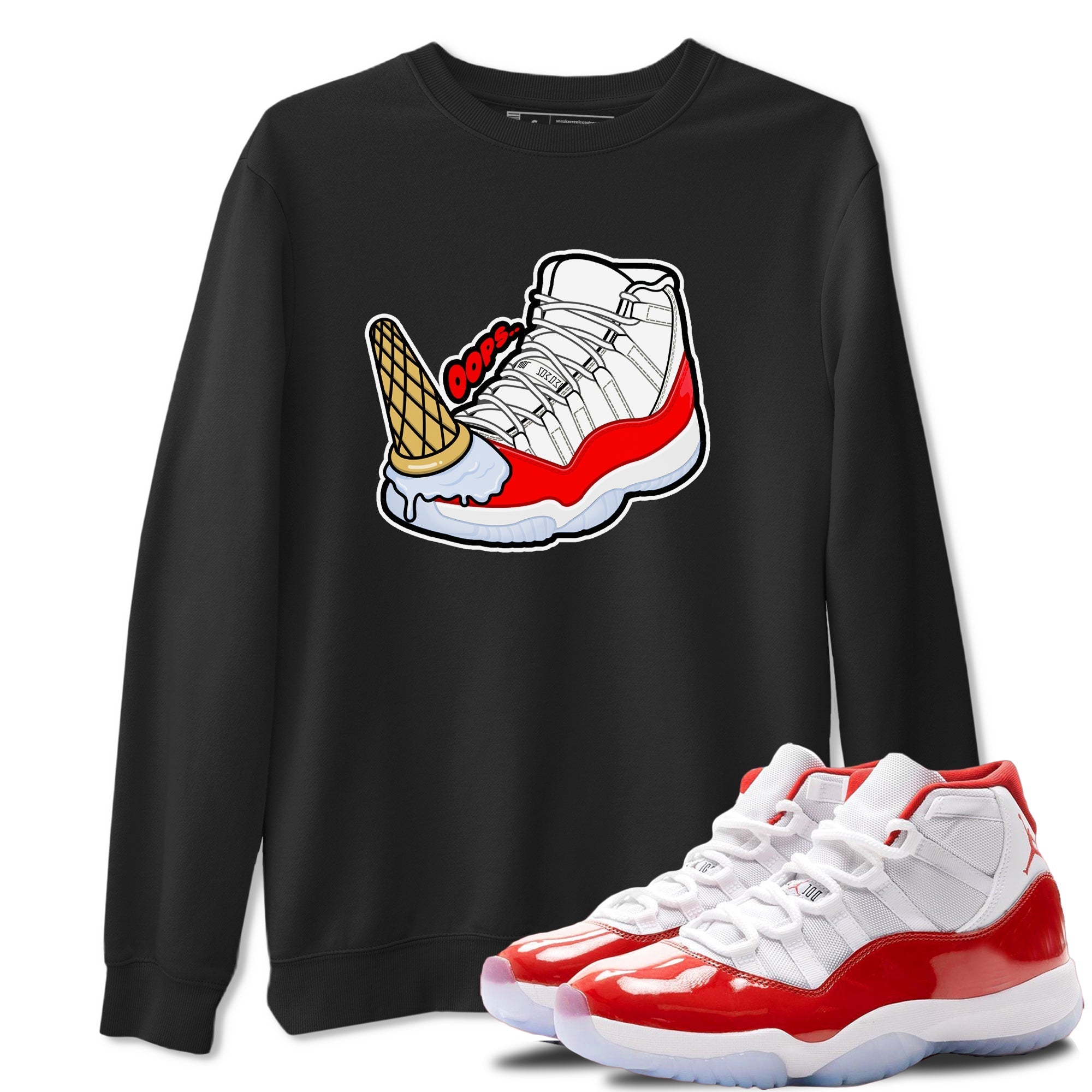 Dropped Ice Cream snkmatch Tee - Air Jordan 11 Cherry