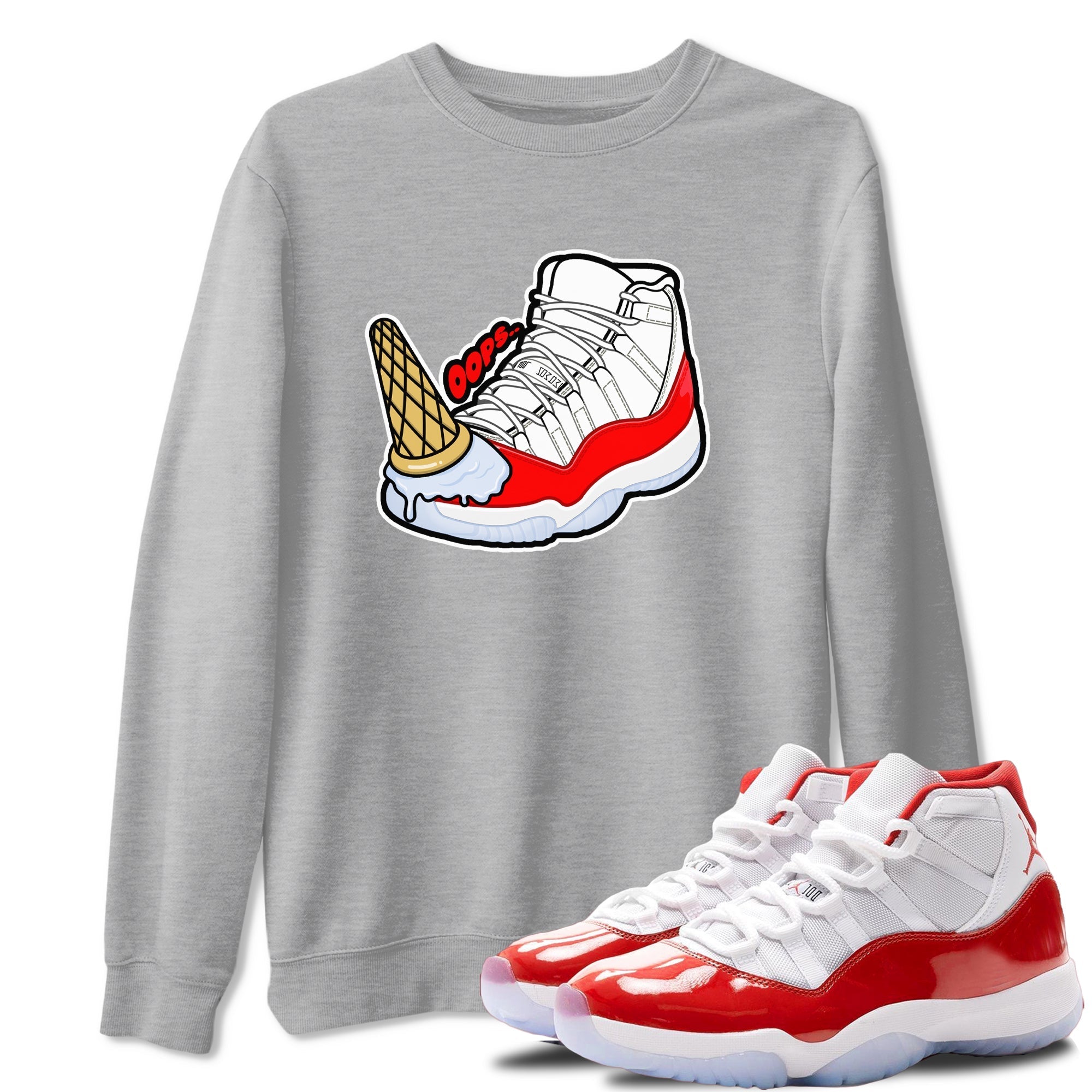 Dropped Ice Cream snkmatch Tee - Air Jordan 11 Cherry