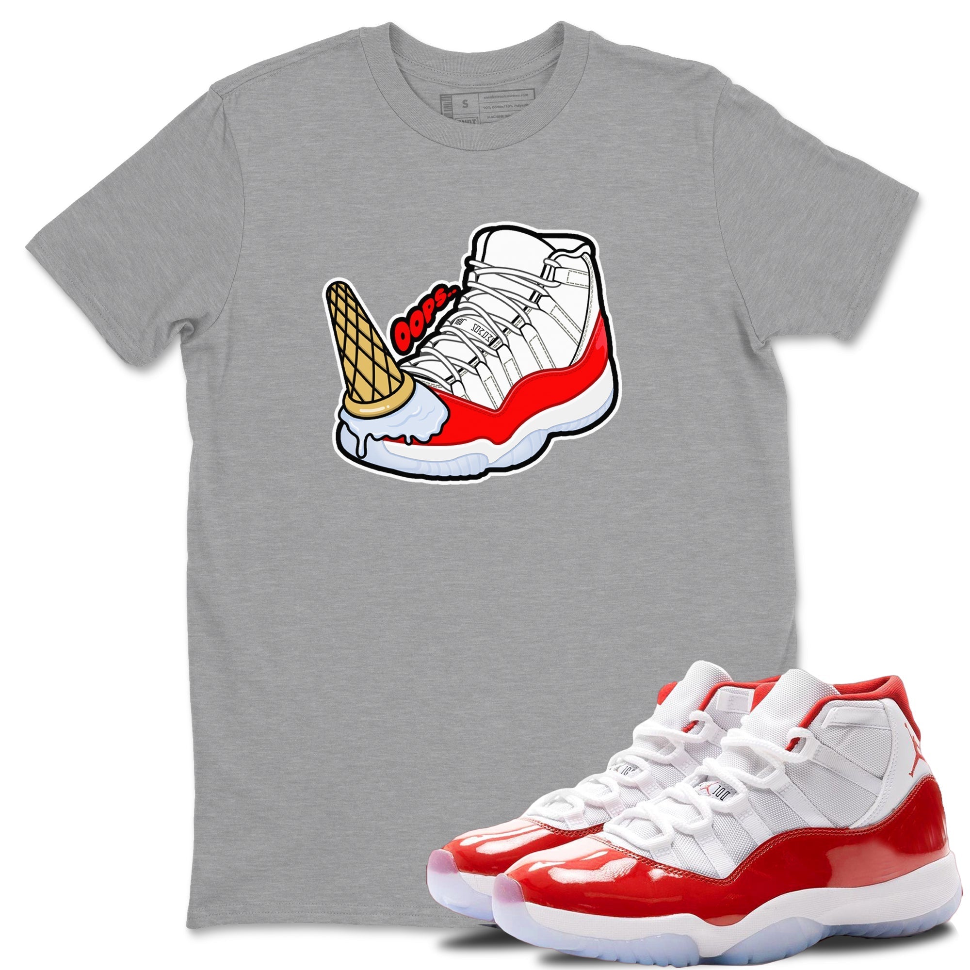 Dropped Ice Cream snkmatch Tee - Air Jordan 11 Cherry