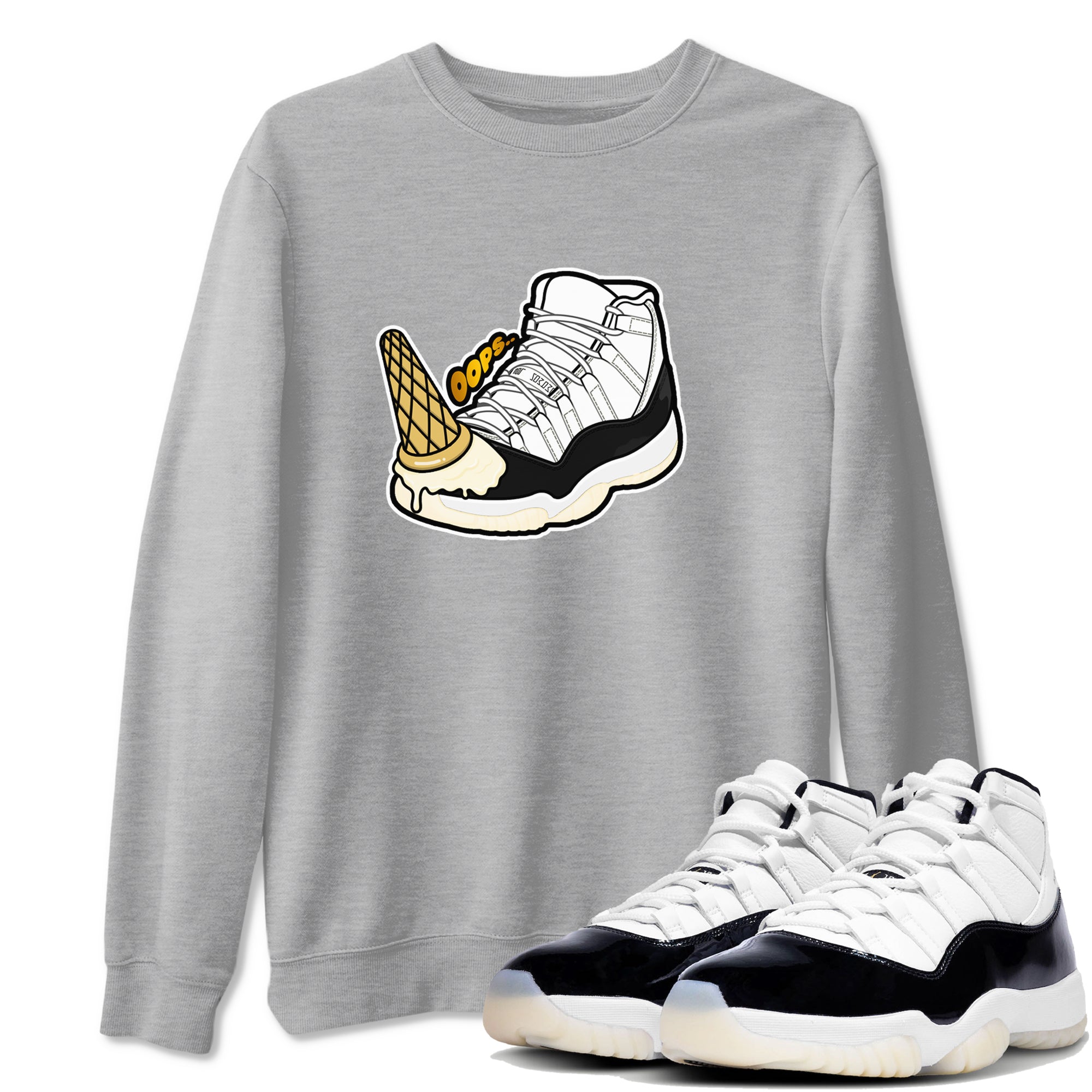 Dropped Ice Cream snkmatch Tees - Air Jordan 11 Gratitude