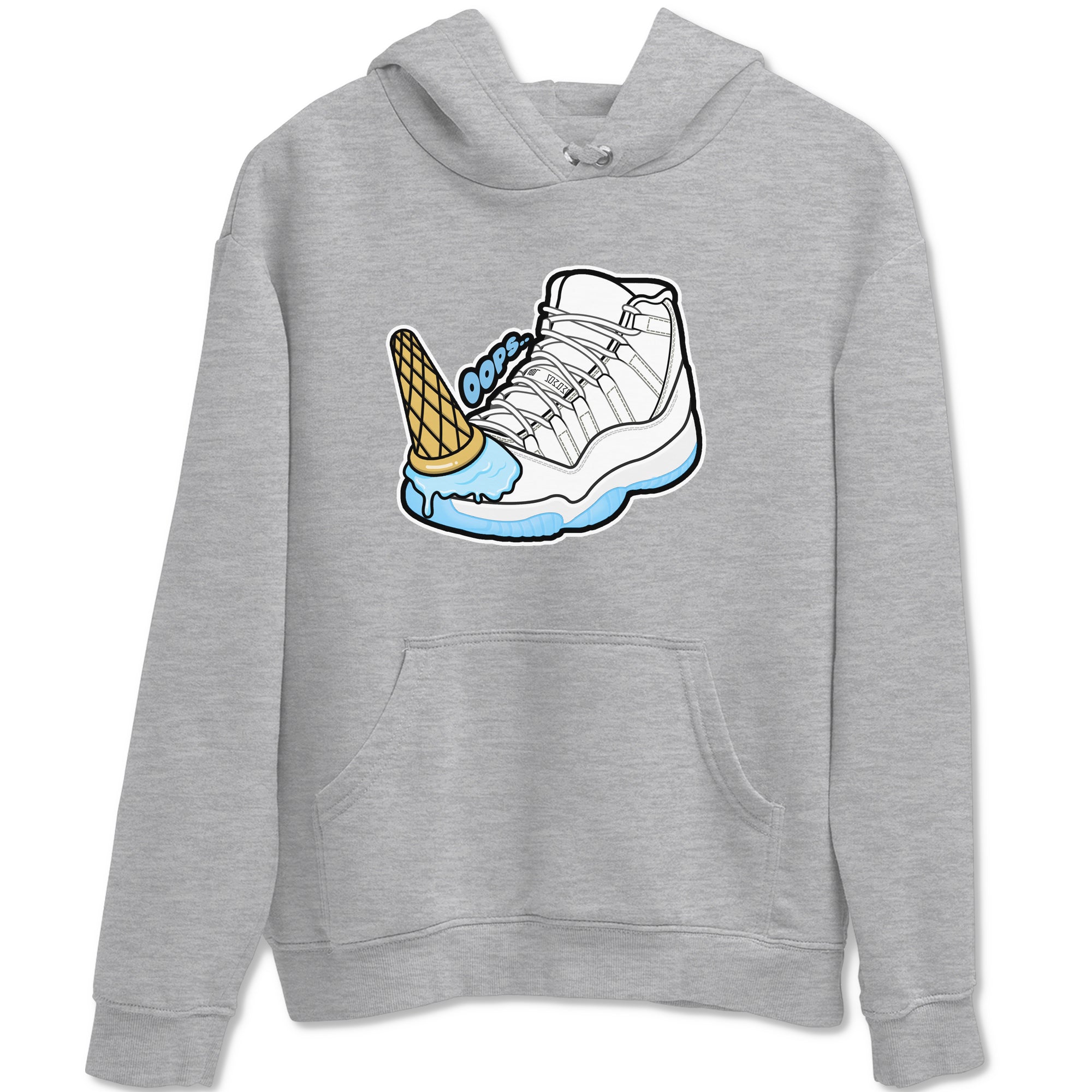 Dropped Ice Cream snkmatch Tees - Air Jordan 11 Legend Blue
