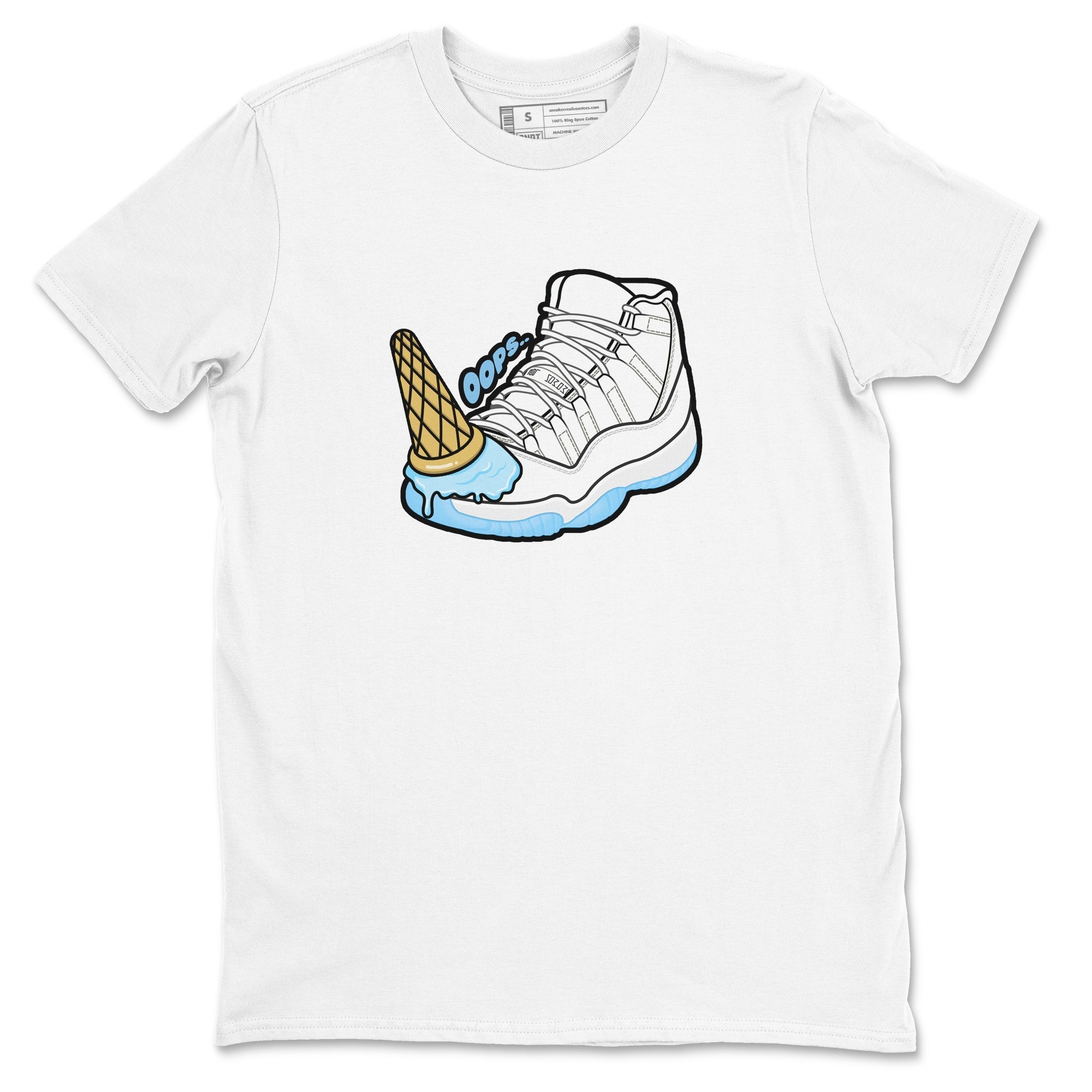 Dropped Ice Cream snkmatch Tees - Air Jordan 11 Legend Blue