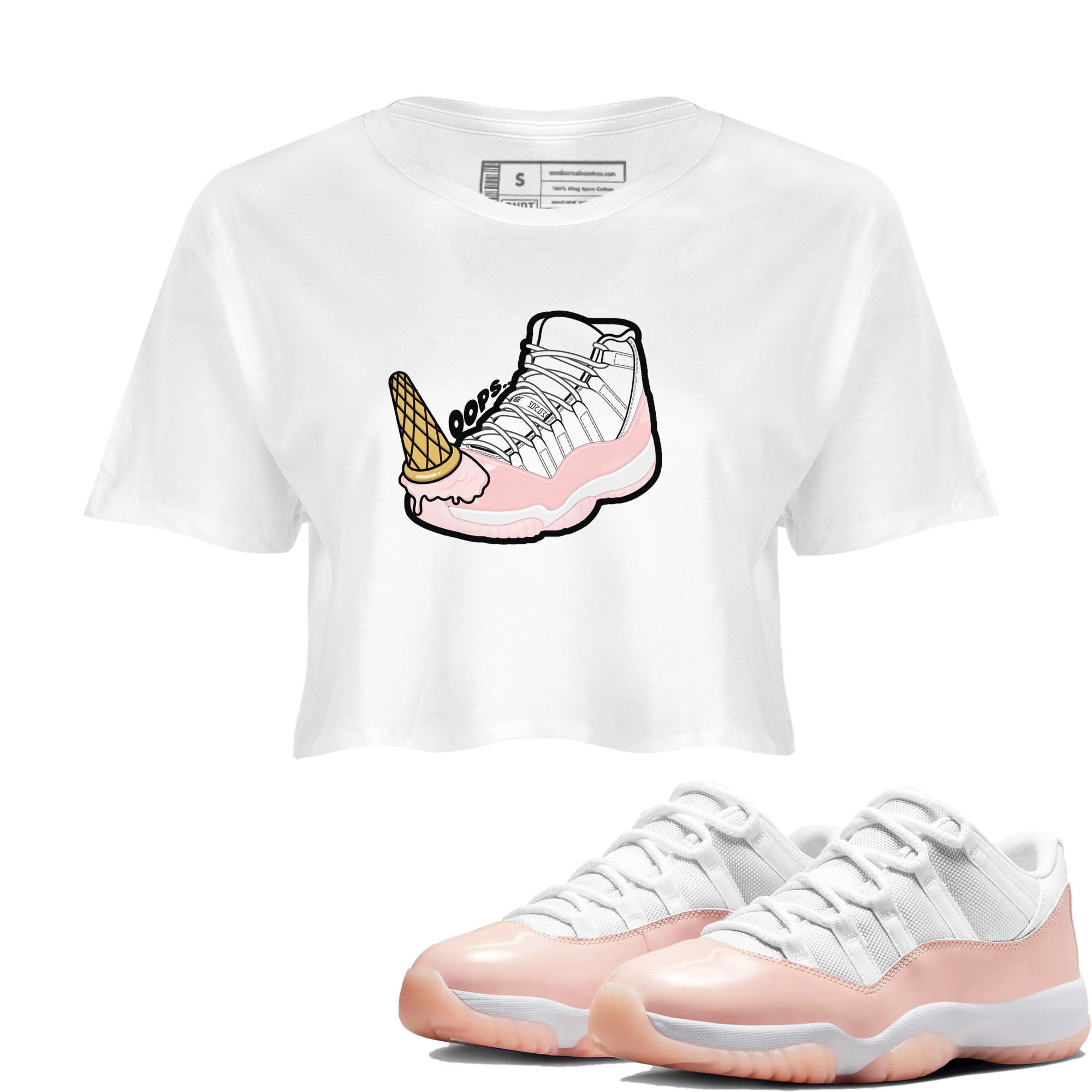 Dropped Ice Cream snkmatch Women's Top - Air Jordan 11 Legend Pink
