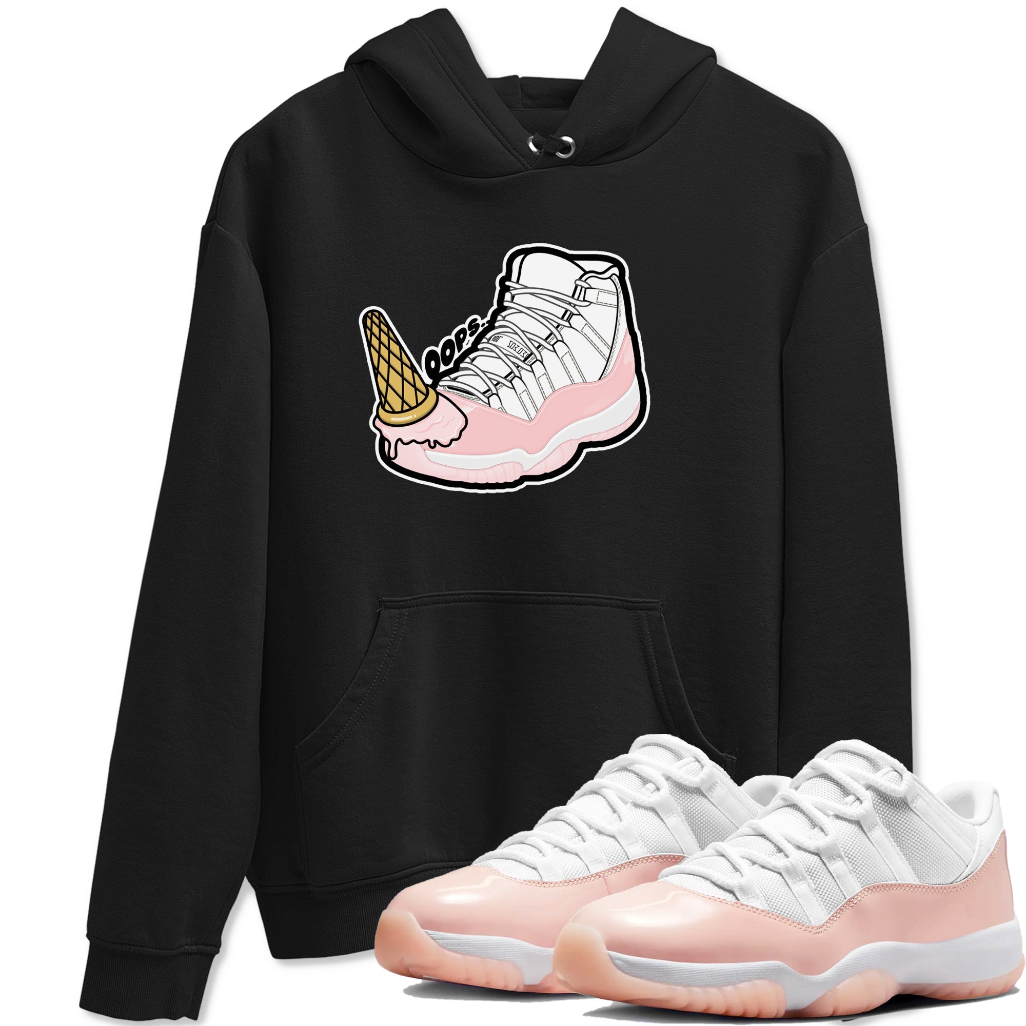 Dropped Ice Cream snkmatch Tees - Air Jordan 11 Legend Pink