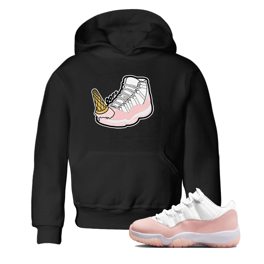 Dropped Ice Cream snkmatch Tees Kids - Air Jordan 11 Legend Pink