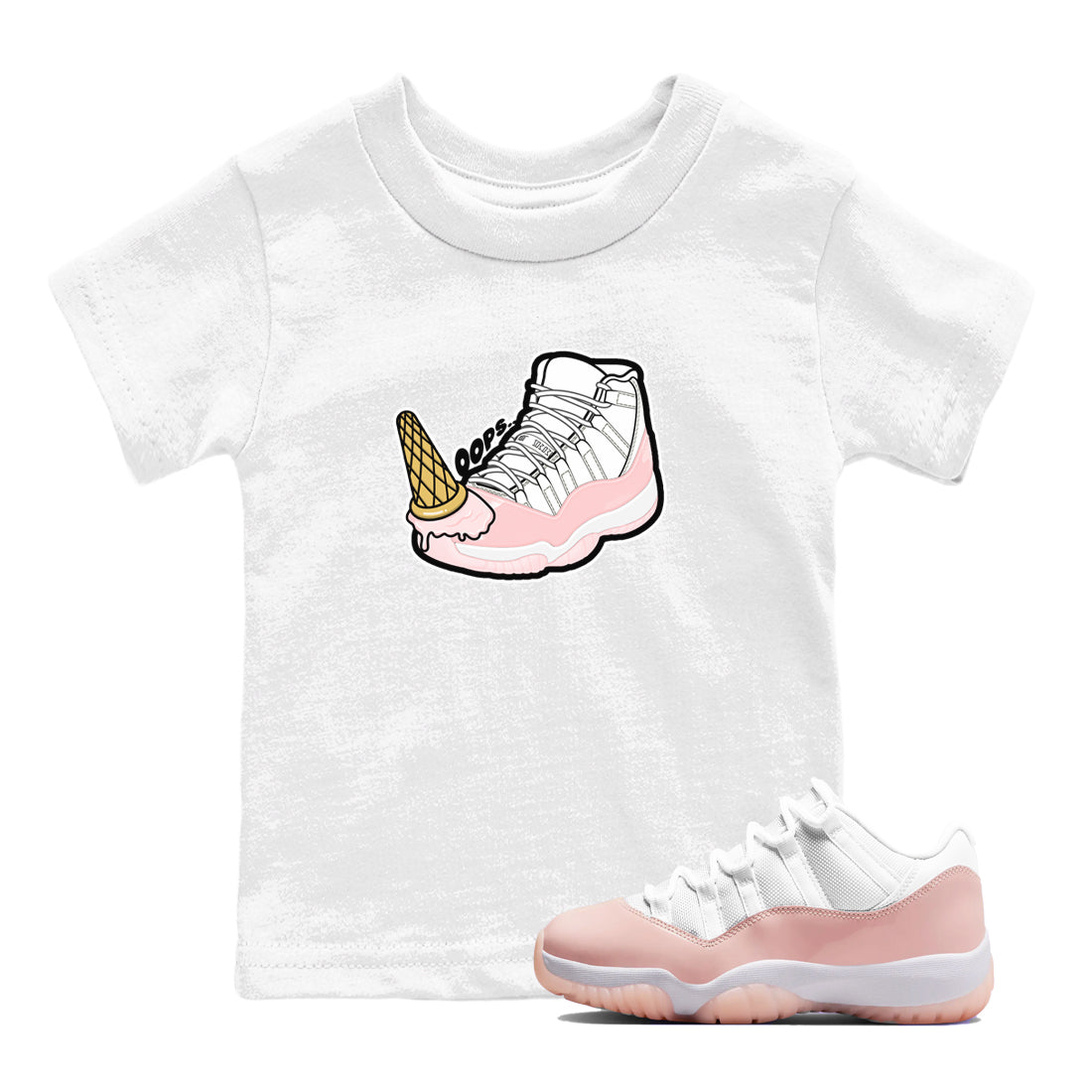 Dropped Ice Cream snkmatch Tees Kids - Air Jordan 11 Legend Pink