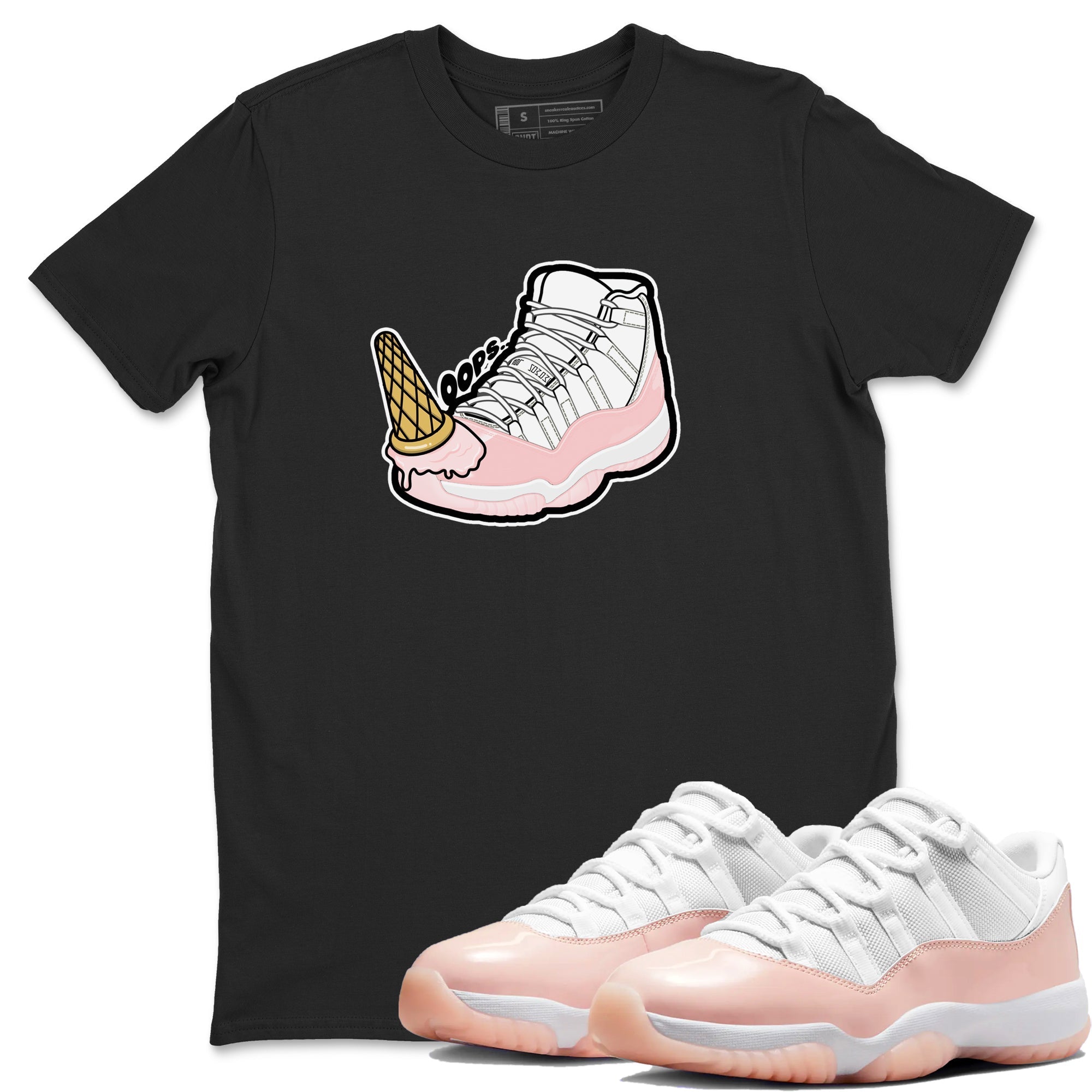 Dropped Ice Cream snkmatch Tees - Air Jordan 11 Legend Pink