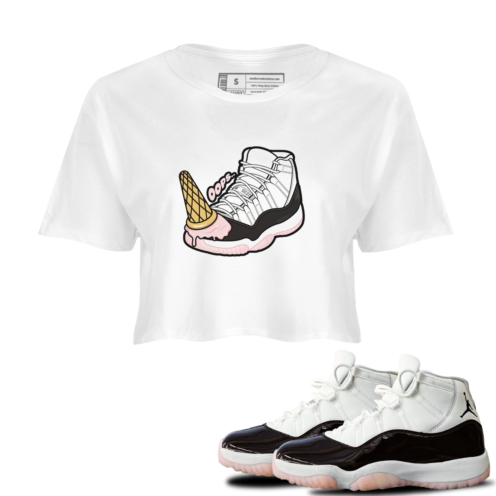 Dropped Ice Cream snkmatch Women's Top - Air Jordan 11 Neapolitan