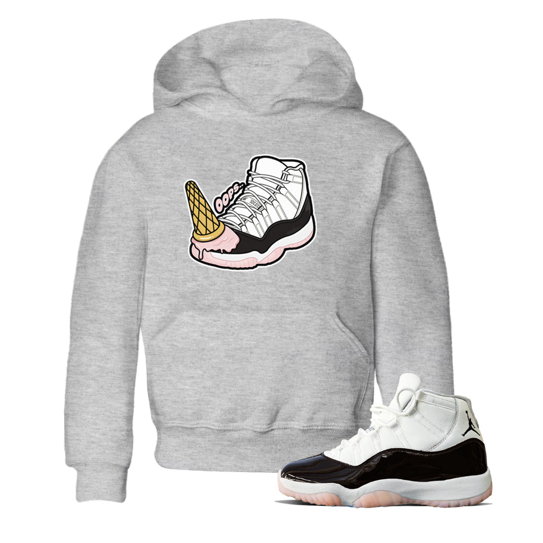 Dropped Ice Cream snkmatch Tee Kids - Air Jordan 11 Neapolitan