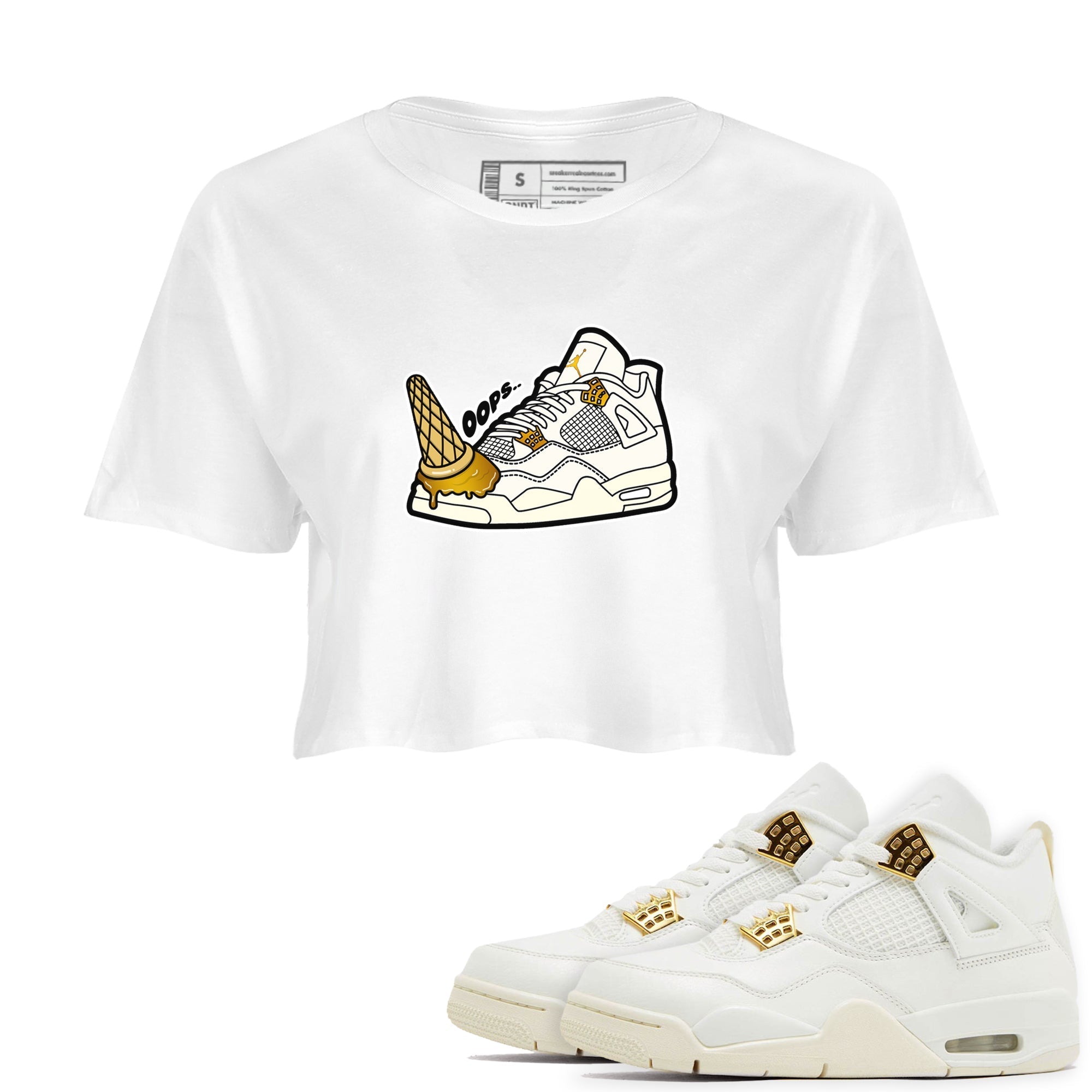 Dropped Ice Cream snkmatch Women's Top - Air Jordan 4 Sail 2024