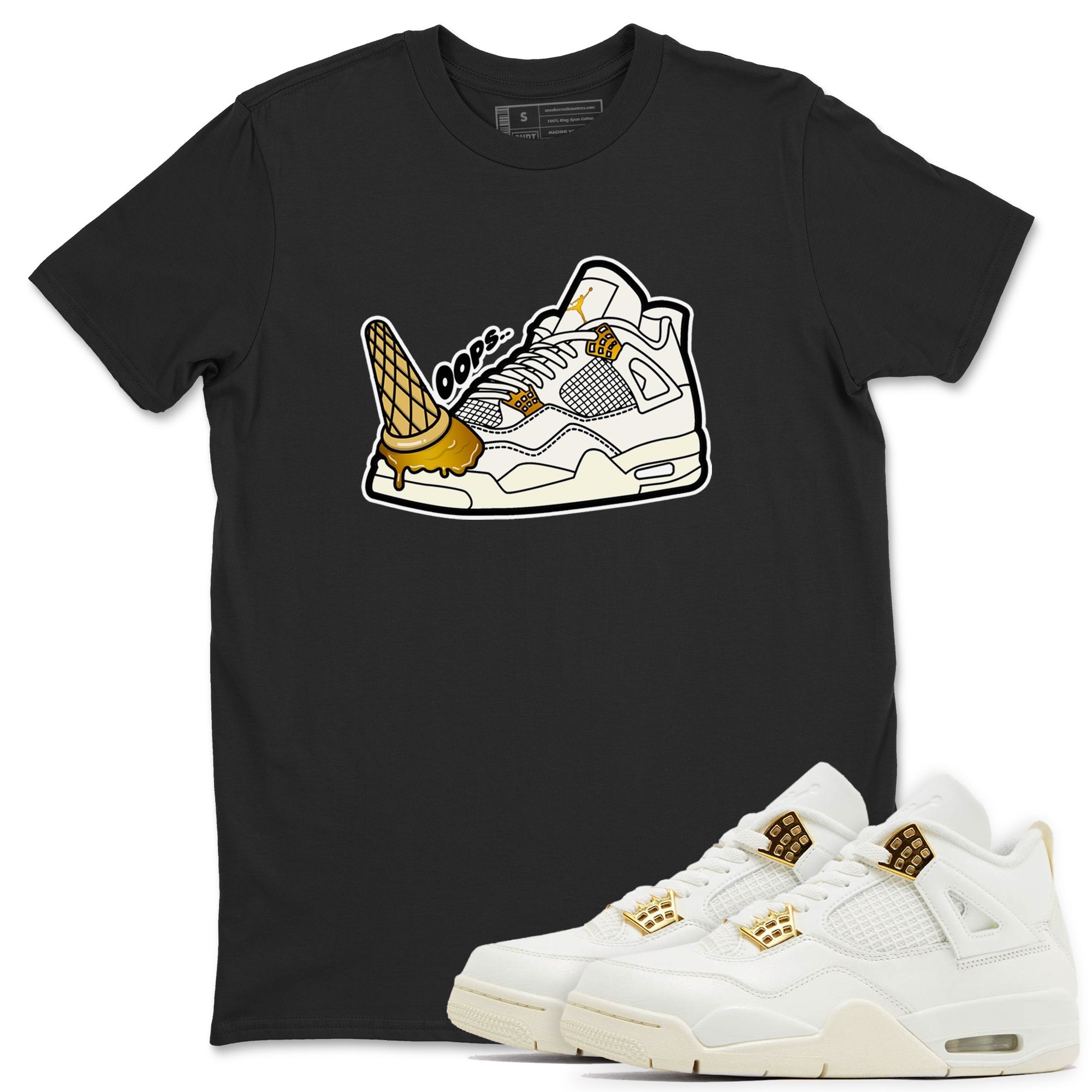 Dropped Ice Cream snkmatch Tees - Air Jordan 4 Sail 2024