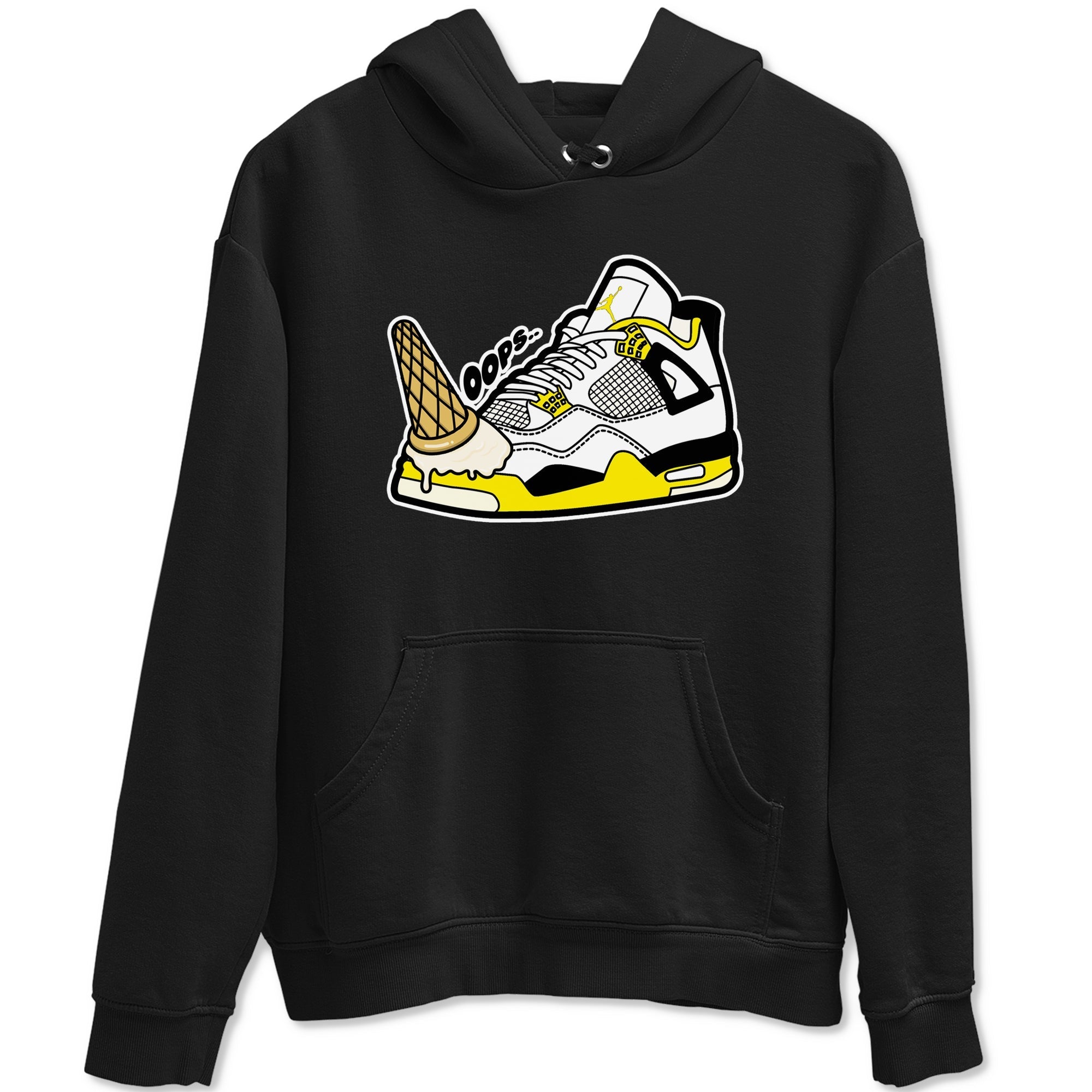 Dropped Ice Cream snkmatch Tees - Air Jordan 4 Vivid Sulfur