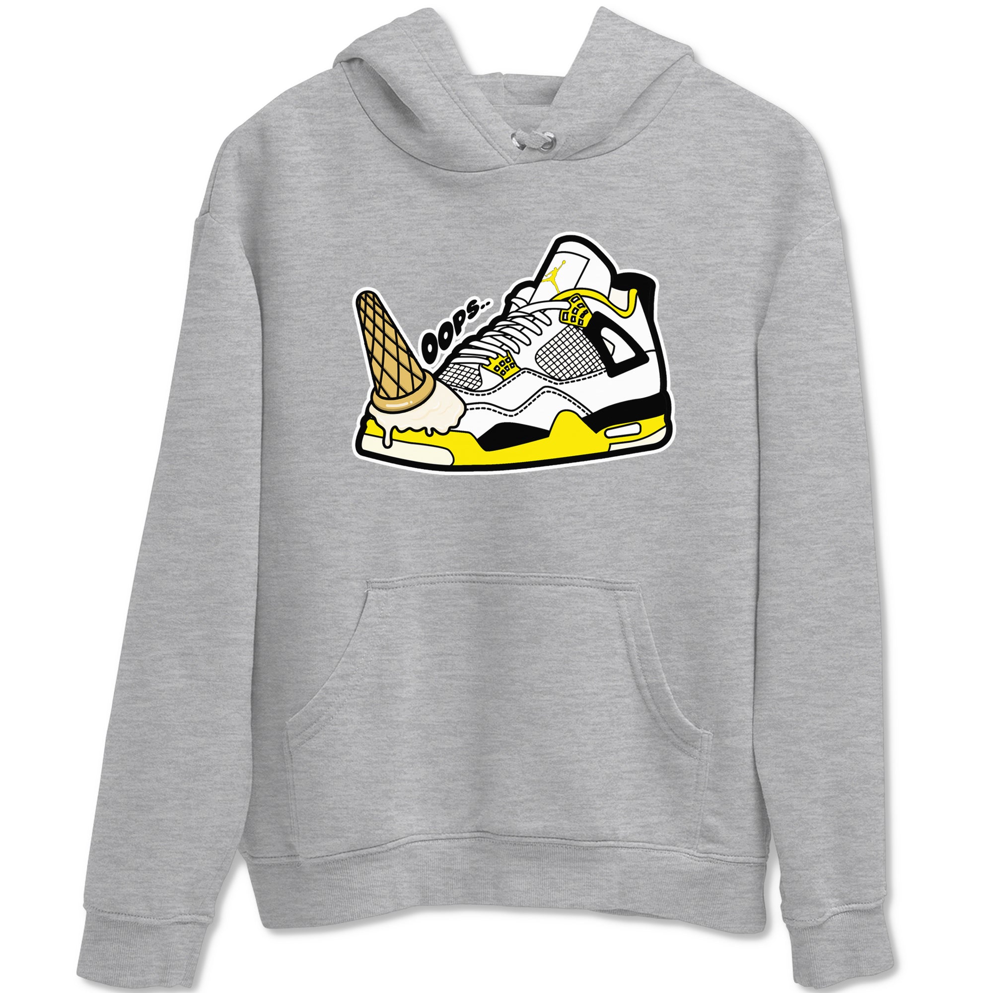 Dropped Ice Cream snkmatch Tees - Air Jordan 4 Vivid Sulfur