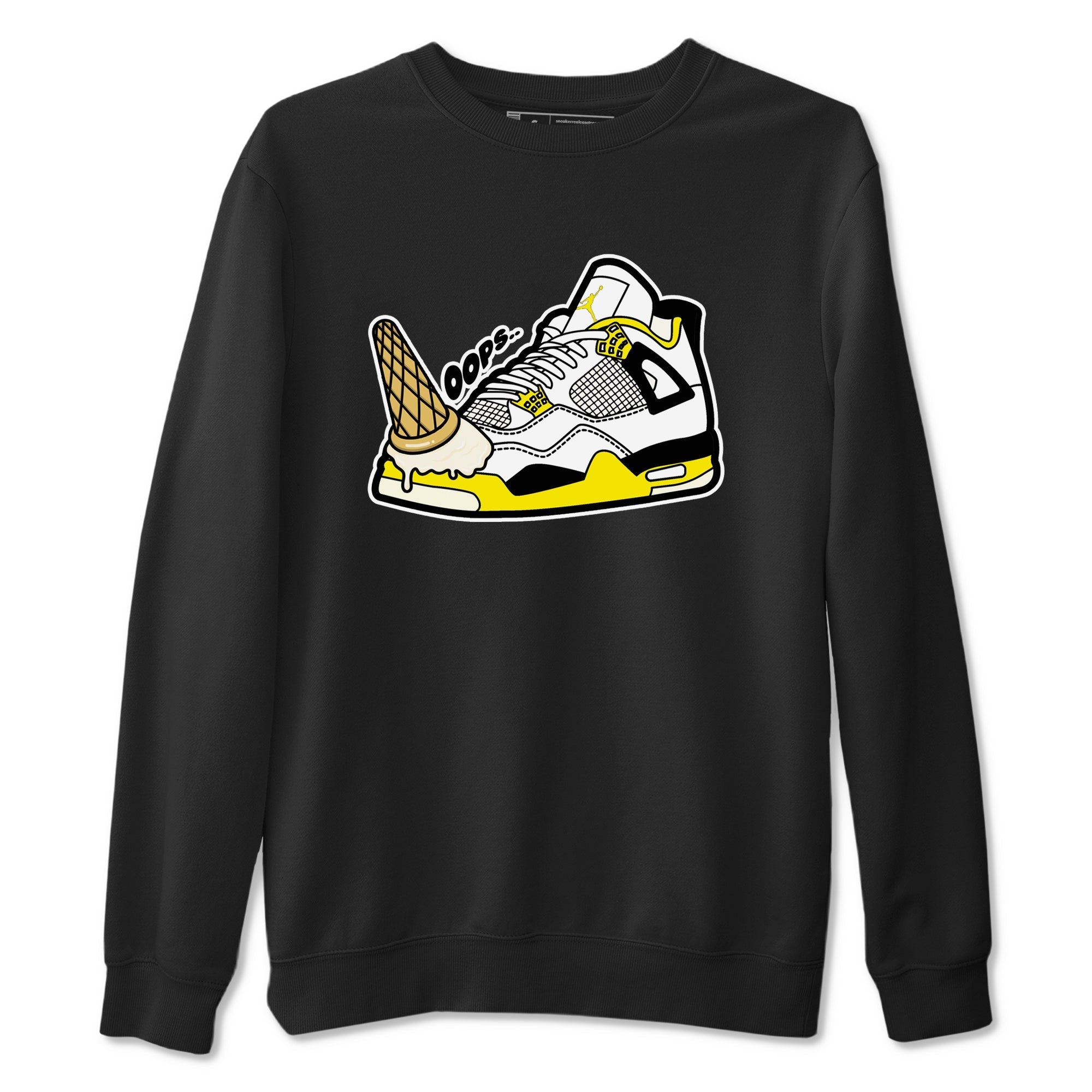Dropped Ice Cream snkmatch Tees - Air Jordan 4 Vivid Sulfur
