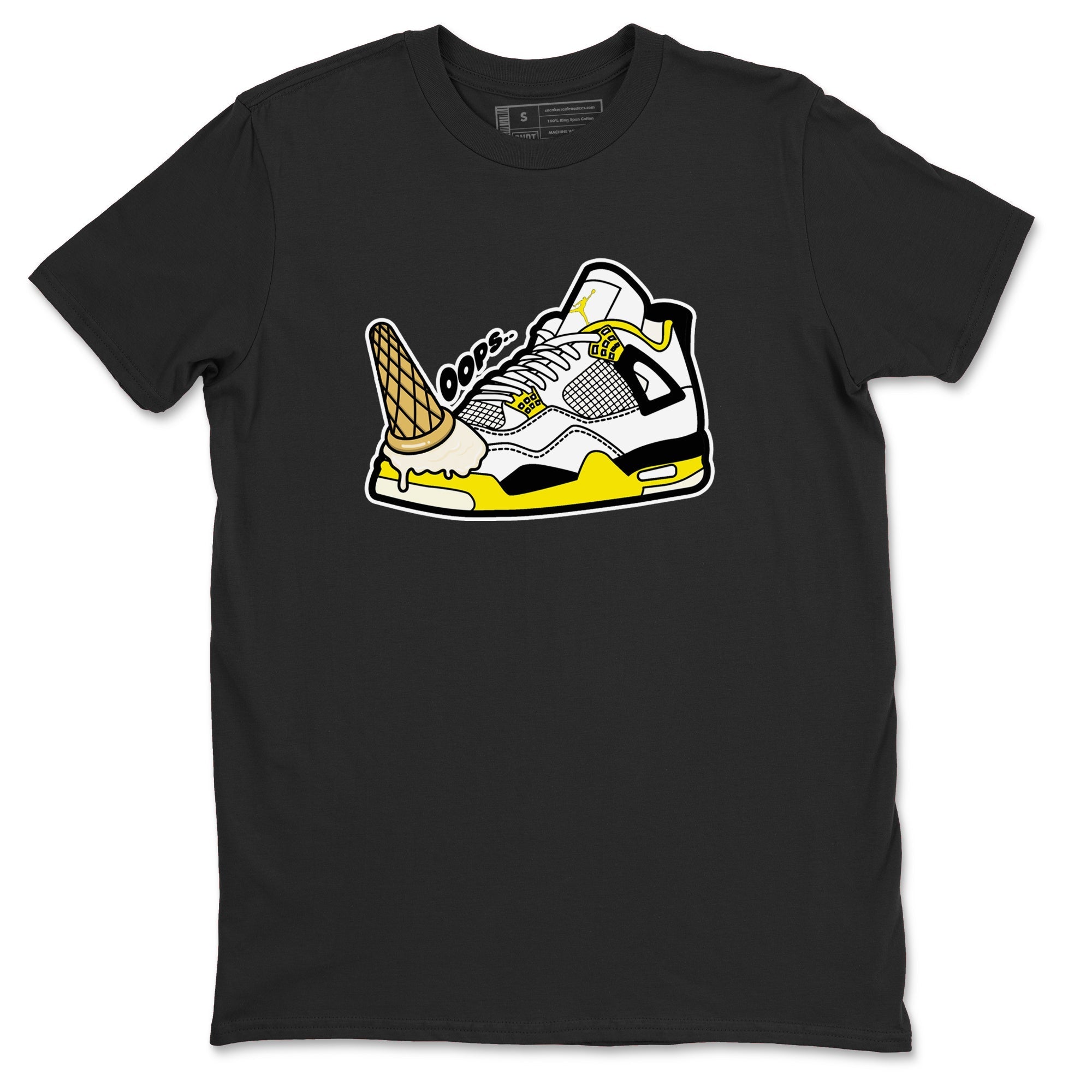 Dropped Ice Cream snkmatch Tees - Air Jordan 4 Vivid Sulfur