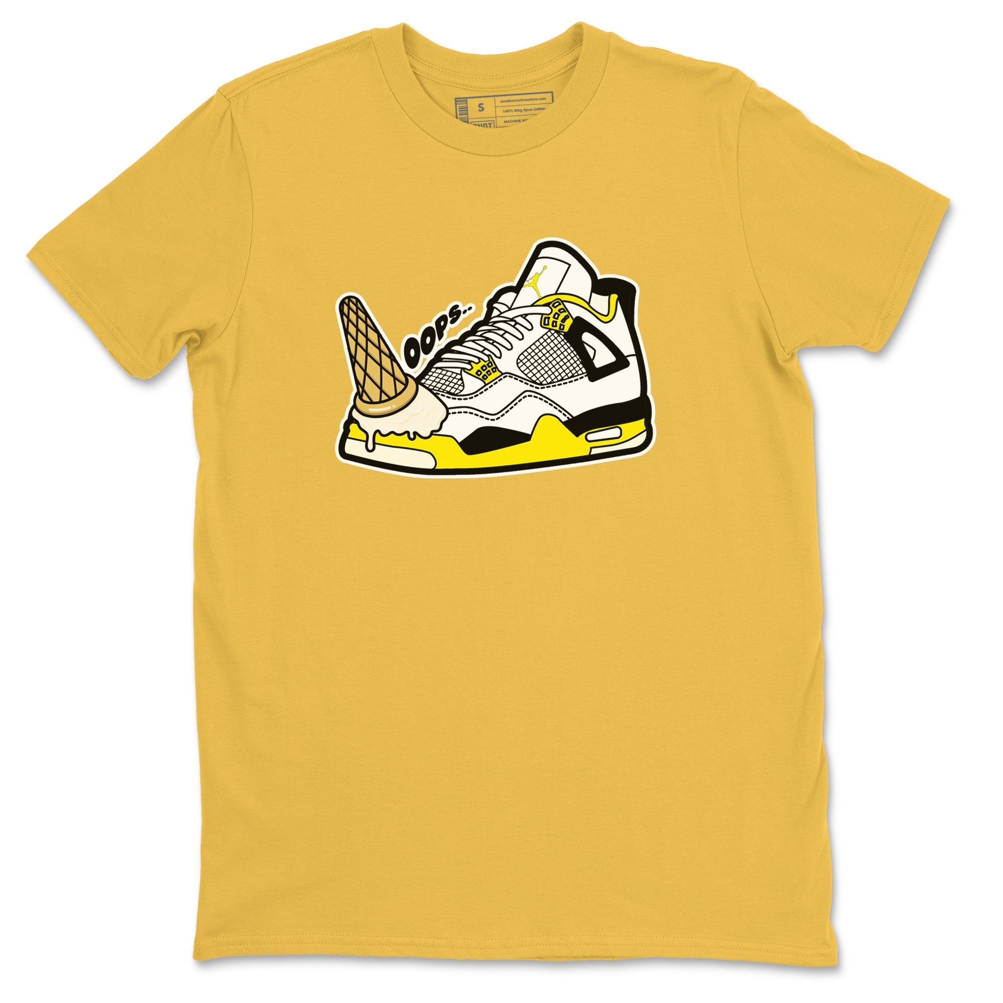 Dropped Ice Cream snkmatch Tees - Air Jordan 4 Vivid Sulfur