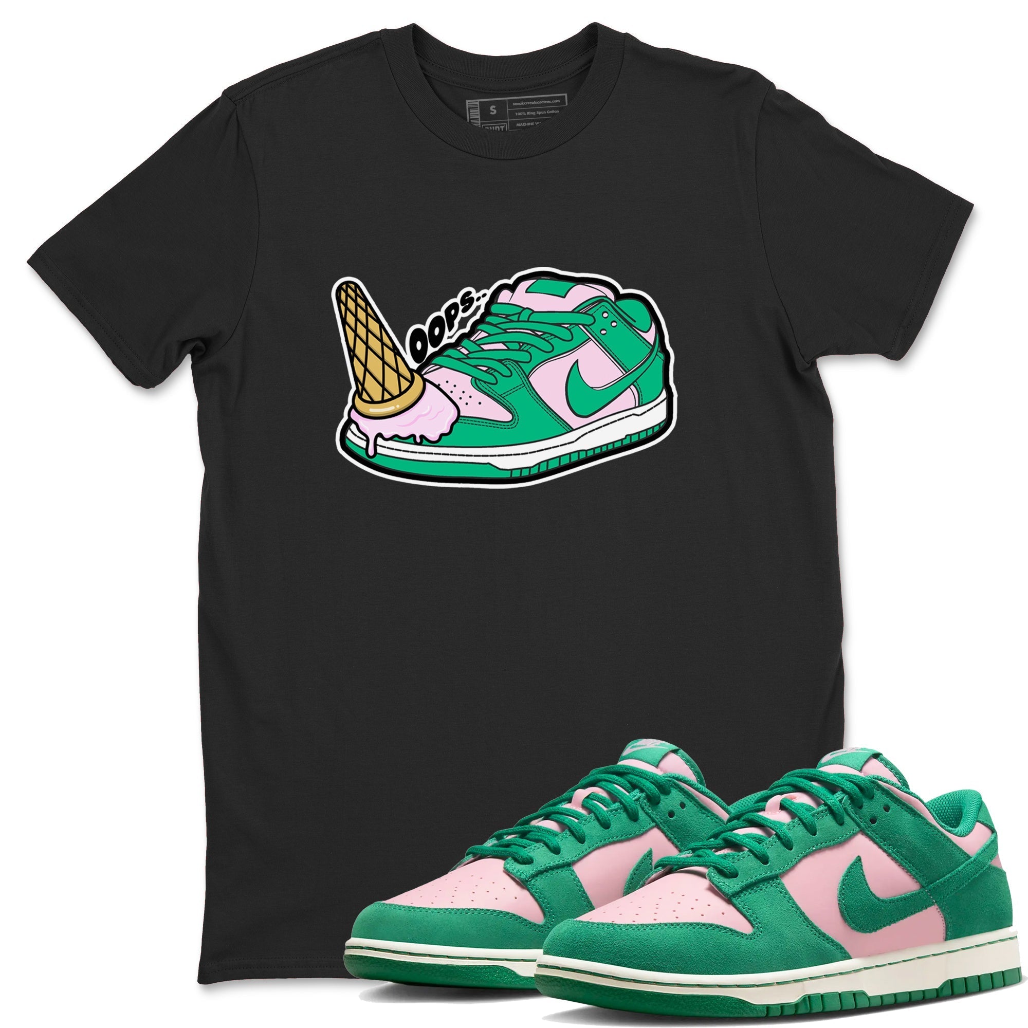 Dropped Ice Cream snkmatch Tees - Dunk Medium Soft Pink Malachite