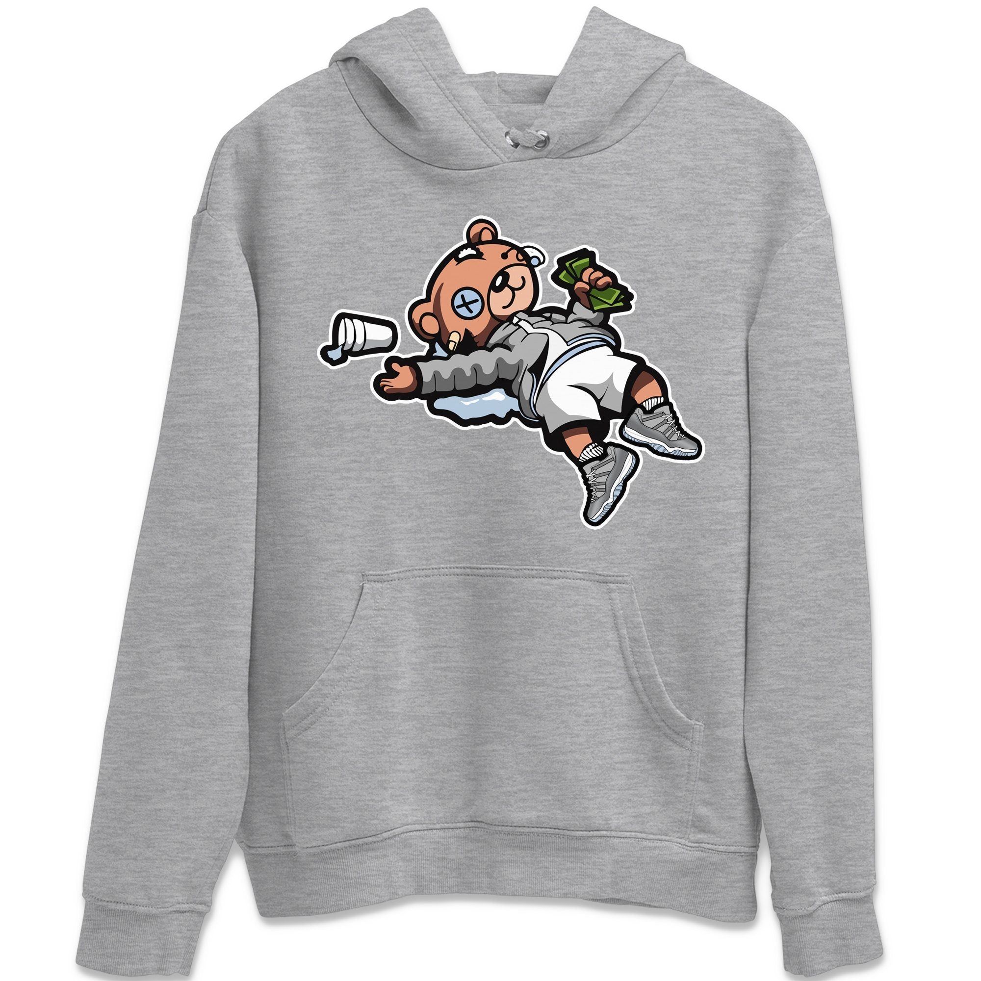 Drunk Teddy Bear Unisex Tops - Air Jordan 11 Cool Grey