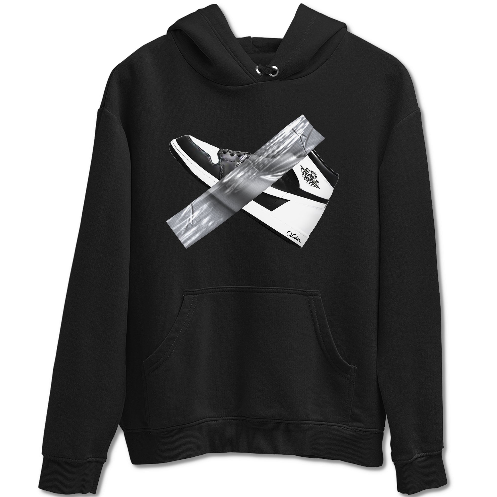 Duct Tape snkmatch Tees - Air Jordan 1 Black White
