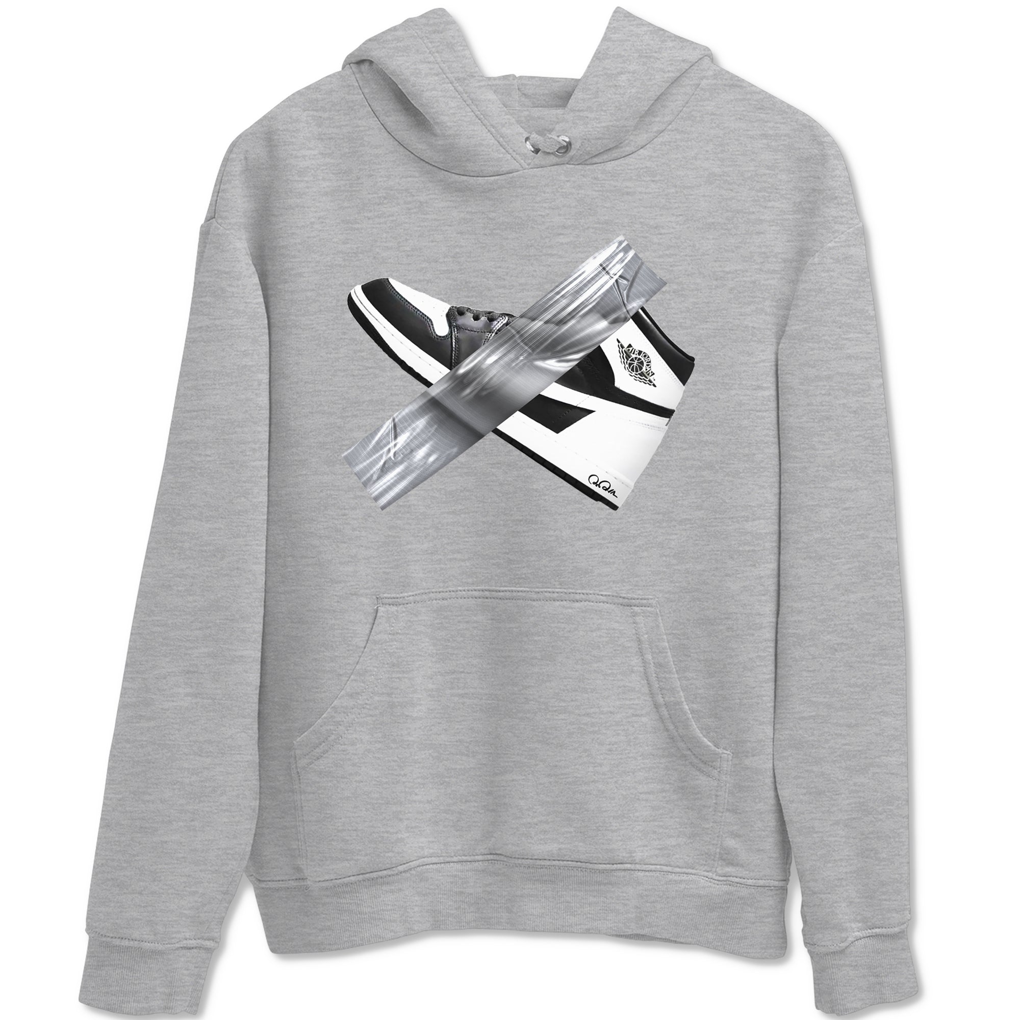 Duct Tape snkmatch Tees - Air Jordan 1 Black White